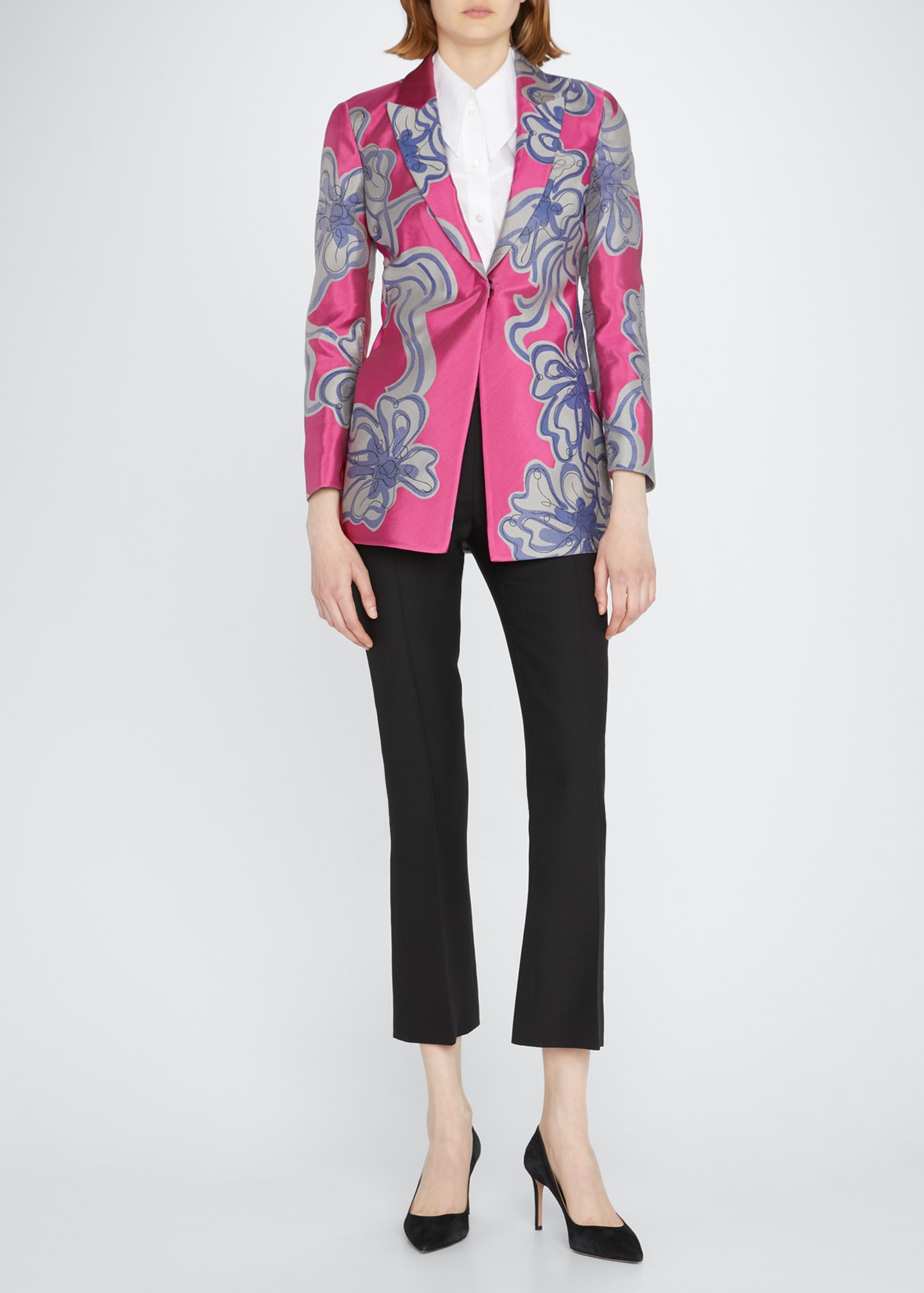 Floral Fil Coupe Tailored Jacket