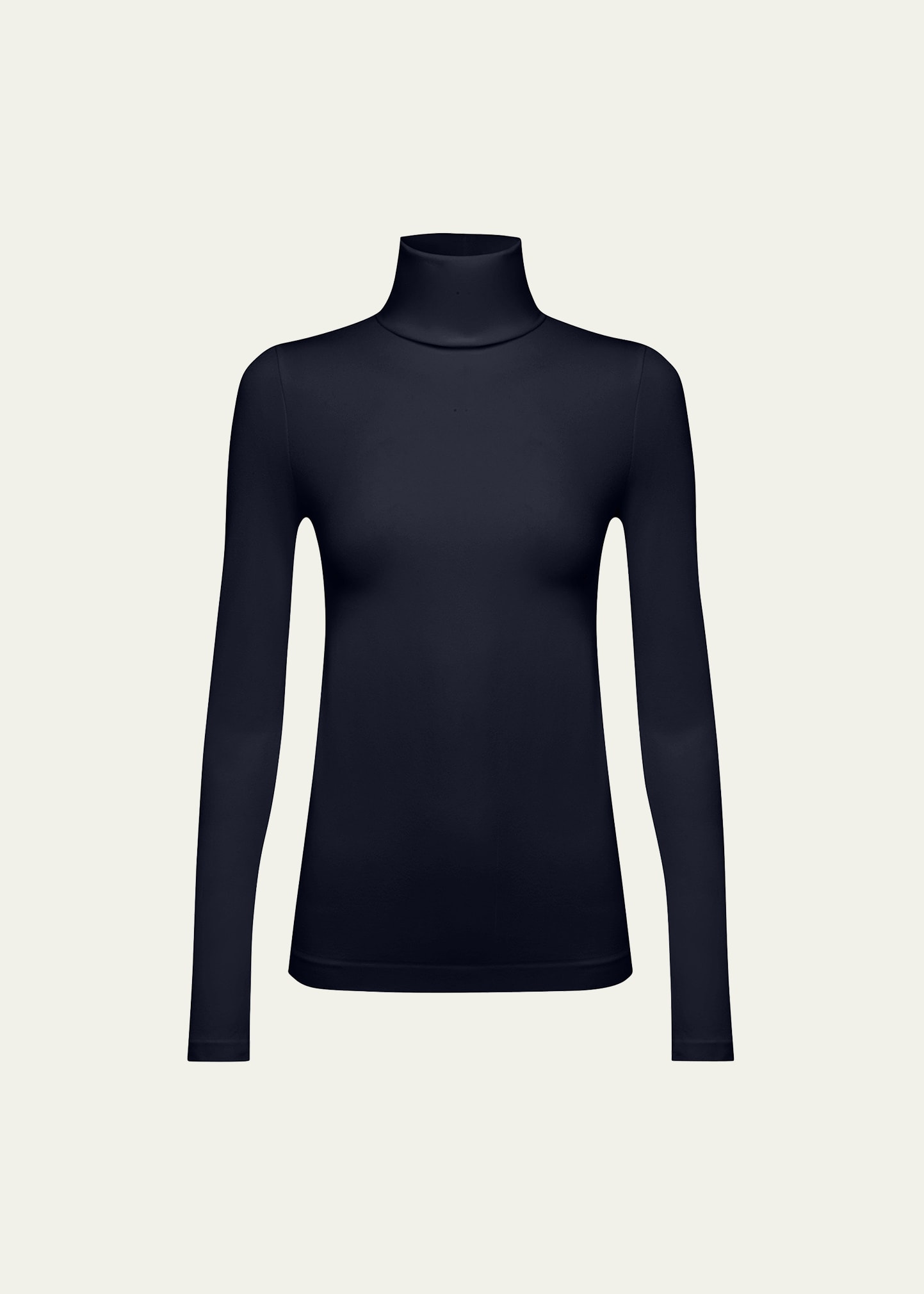 Wolford Aurora Long-sleeve Turtleneck Sweater In Admiral