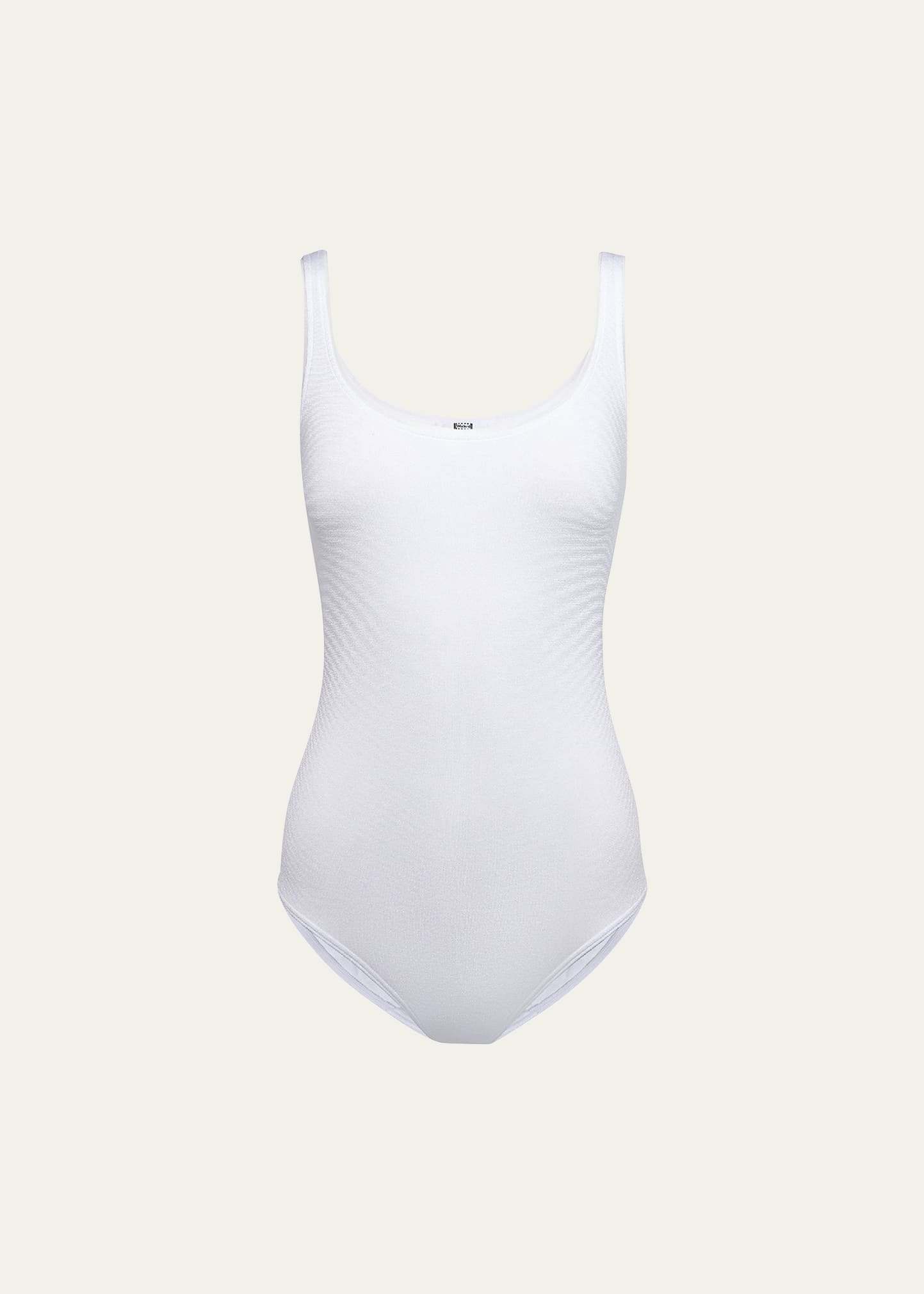 Wolford Jamaika Seamless Scoop-neck Tank Bodysuit In White