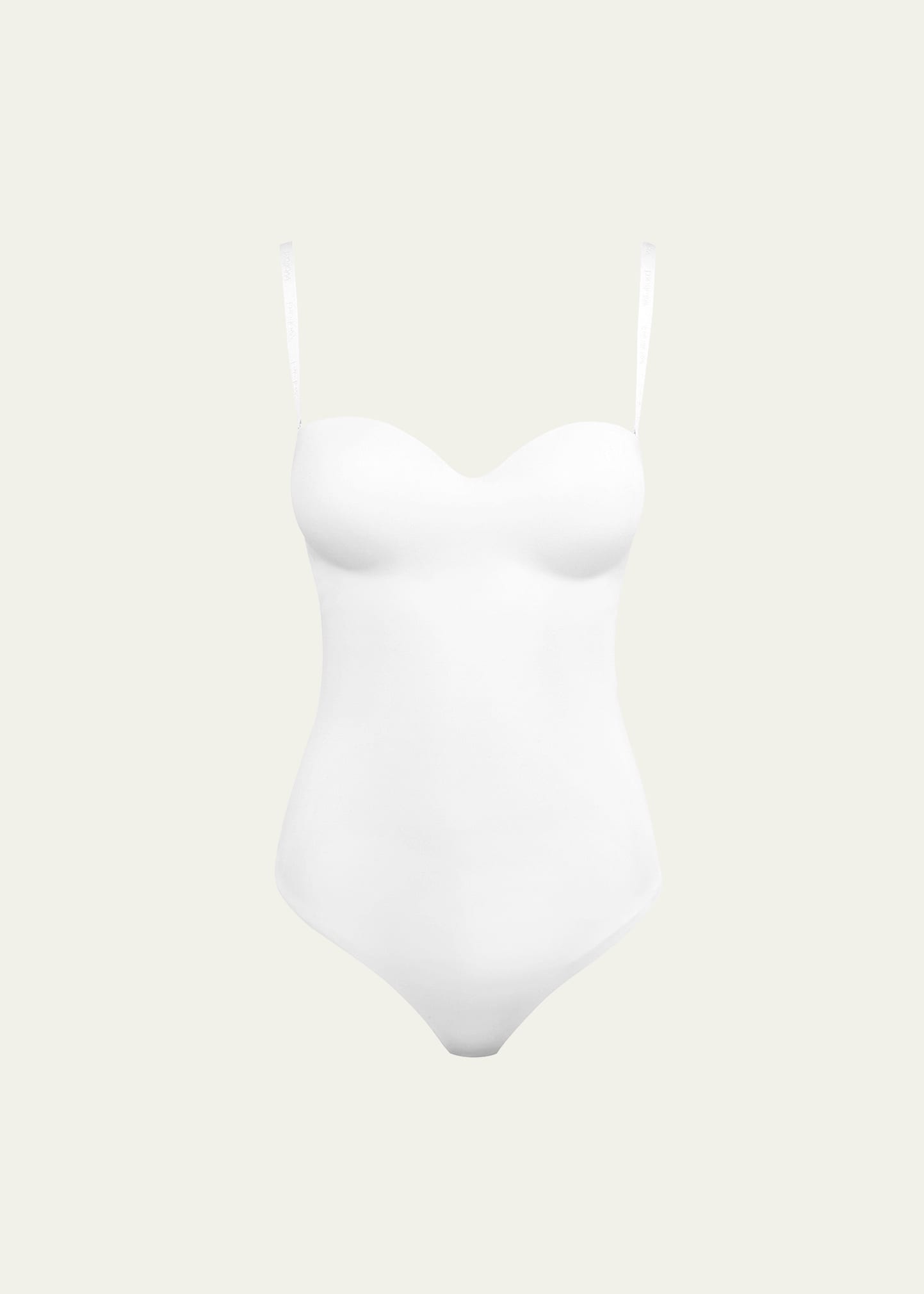 Shop Wolford Mat De Luxe Thong Bodysuit In White