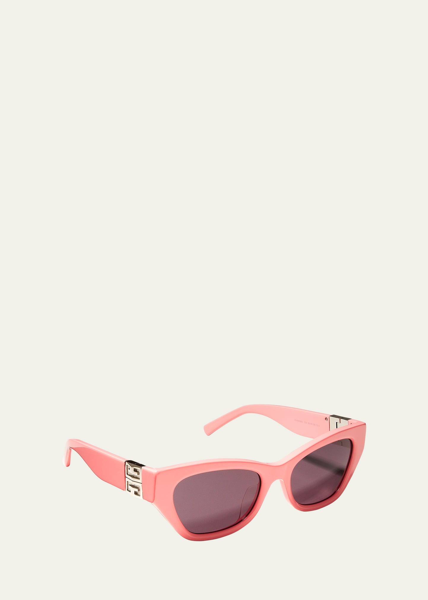 Givenchy Acetate Cat-eye Sunglasses In Pink/smoke