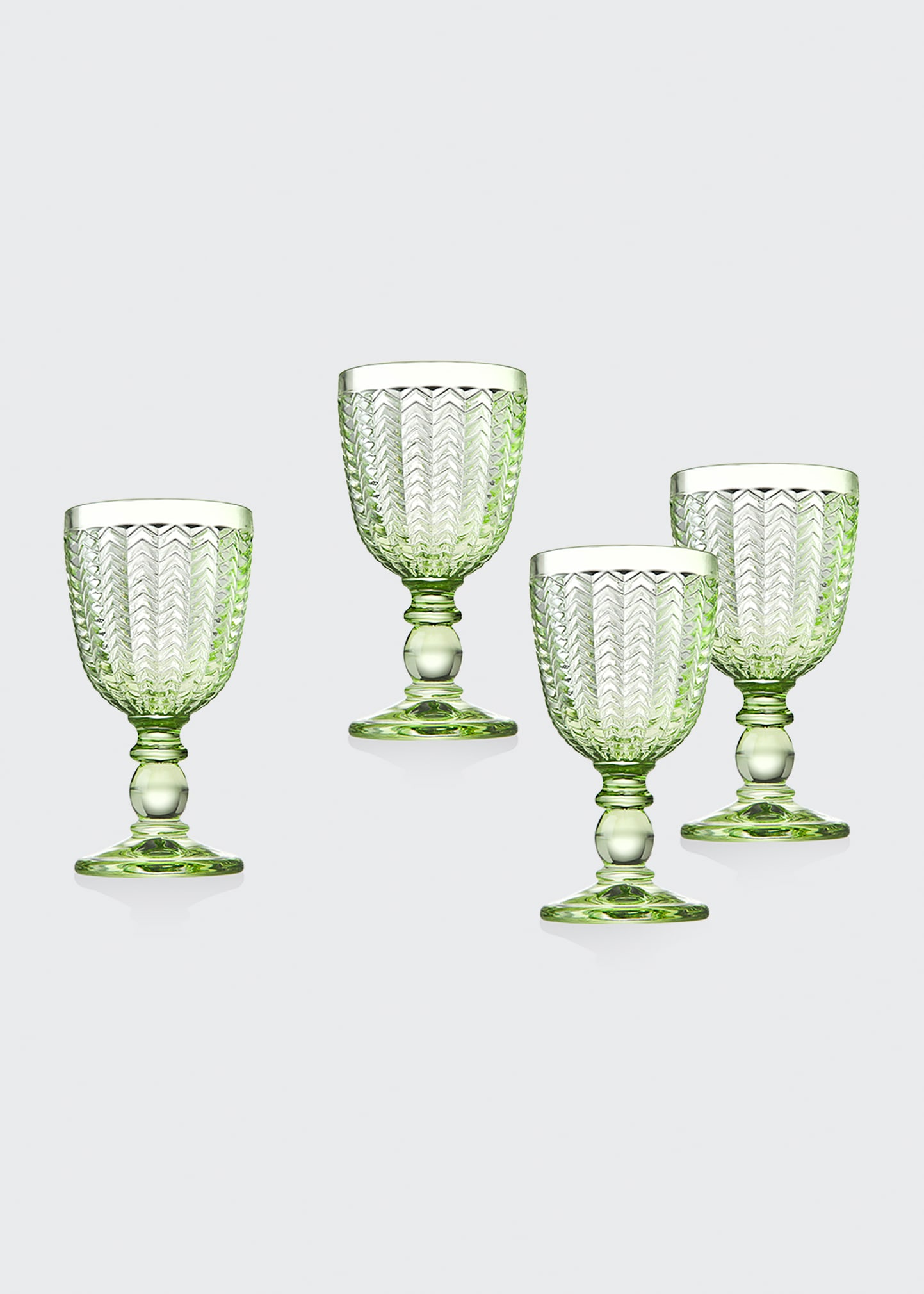 Godinger Twill Green Wine Glasses, Set Of 4 ModeSens