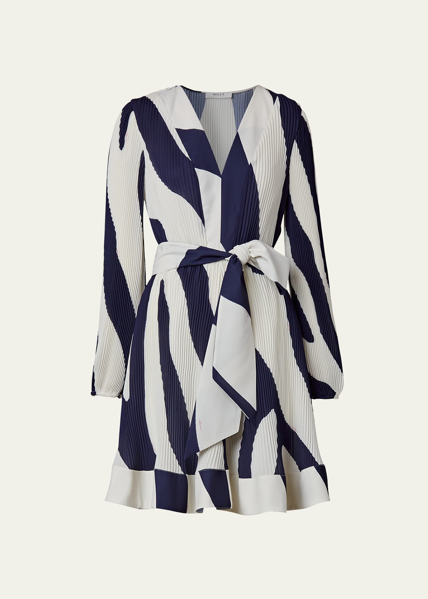 Liv Zebra Pleated Dress