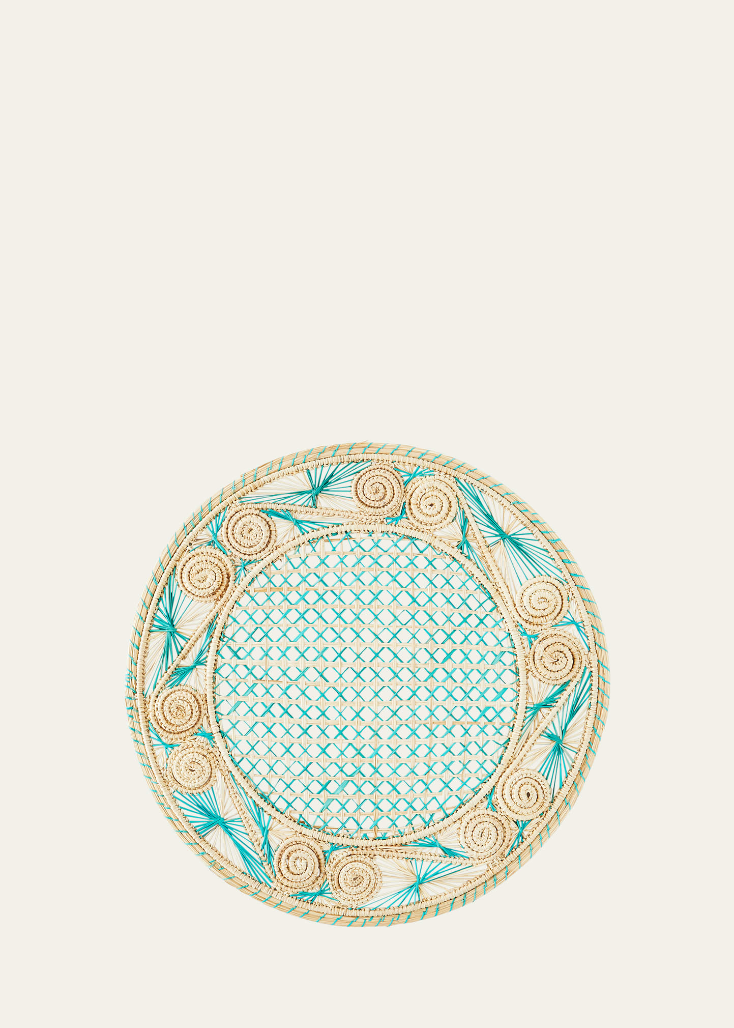 Mode Living Aloha Placemat In Teal
