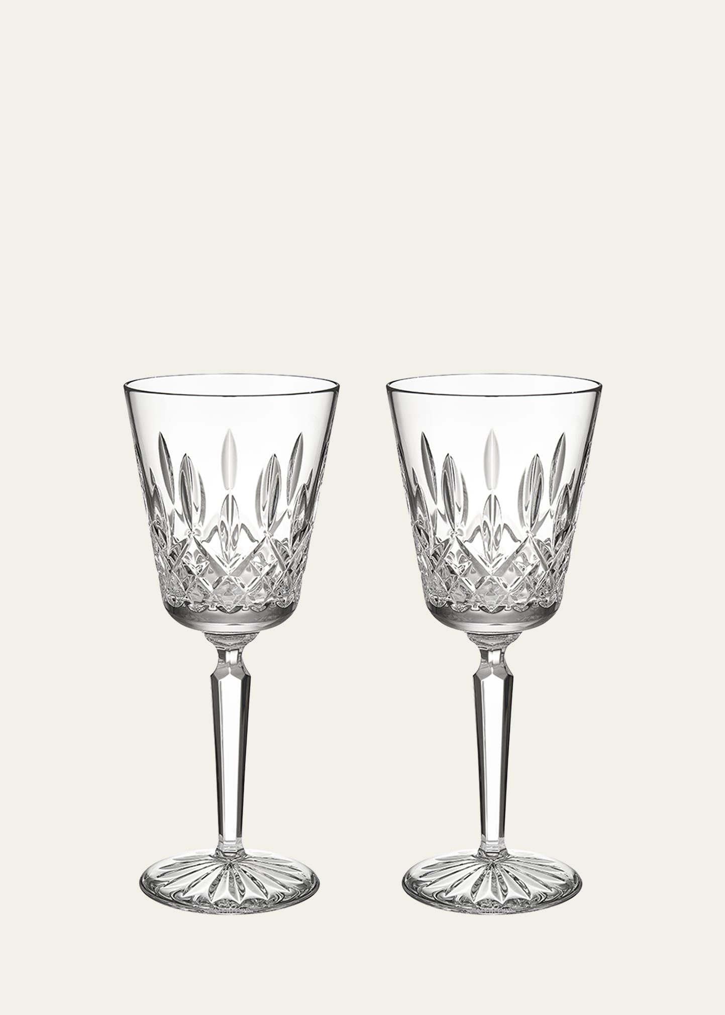 Lismore Tall Large Wine Glasses - 15 oz., Set of 2