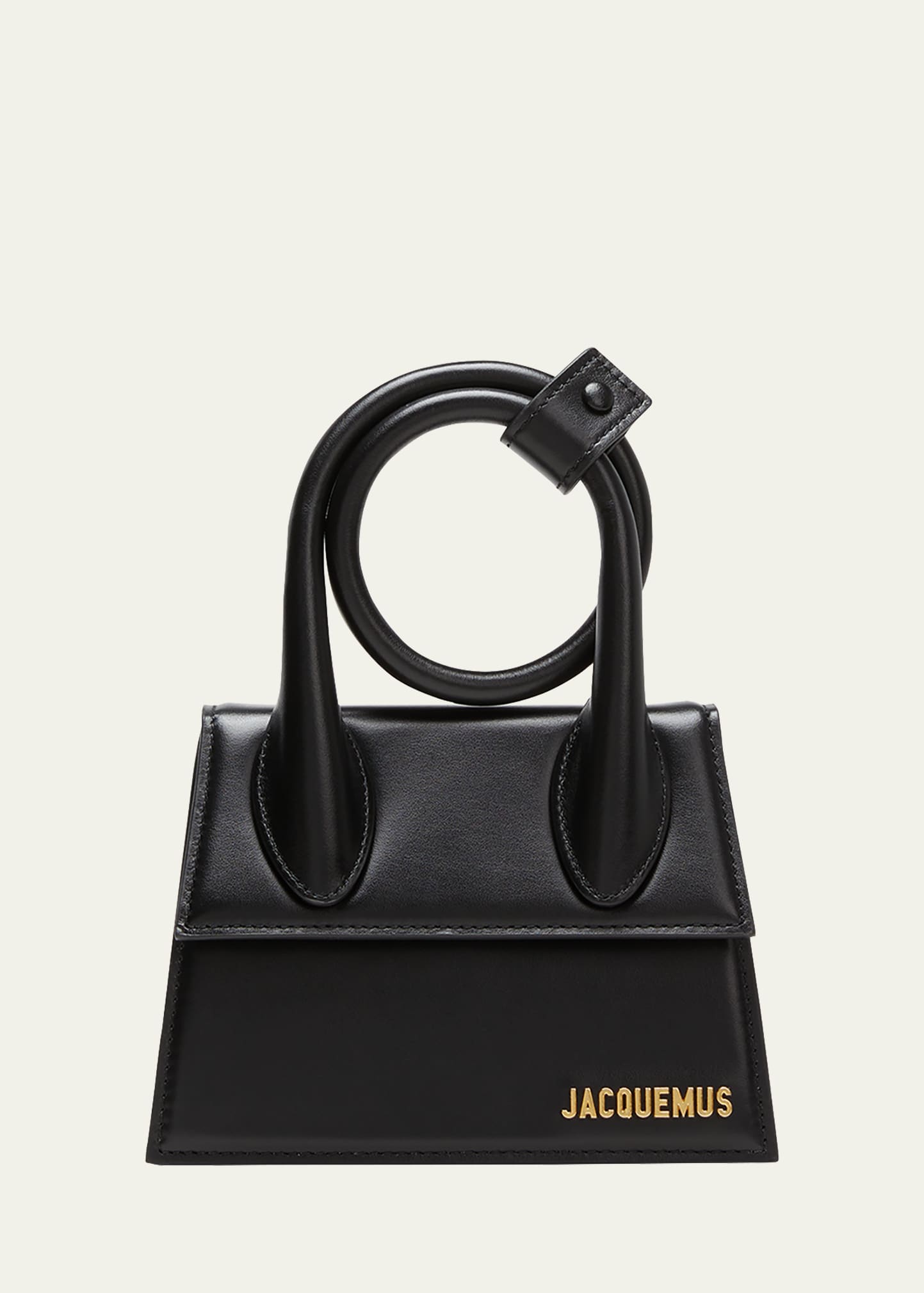 RARE JACQUEMUS Le Chiquito Noeud Top-Handle Shoulder Bag W/Dustbag