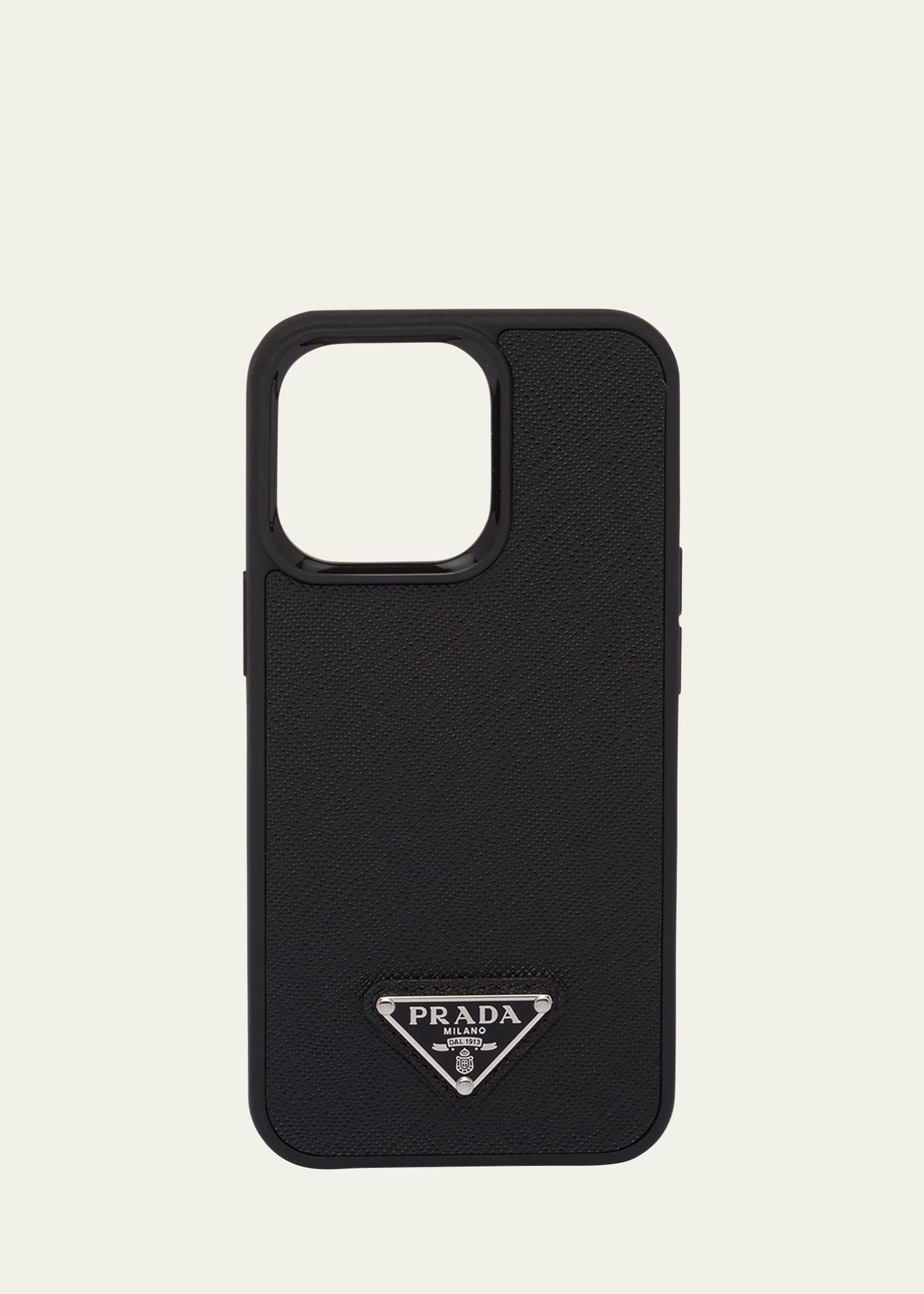 Prada Men's Leather Smartphone Case