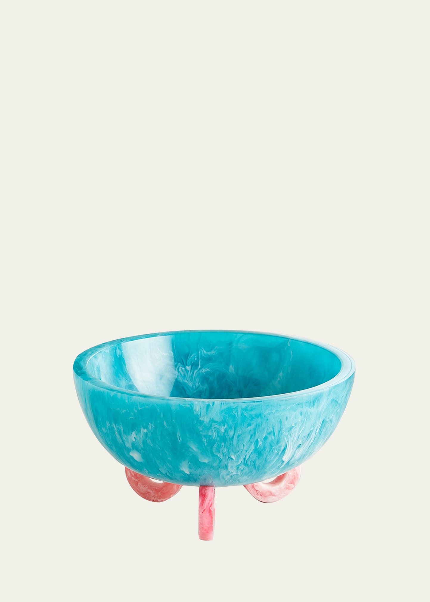 Jonathan Adler Mustique Disc Bowl In Blue
