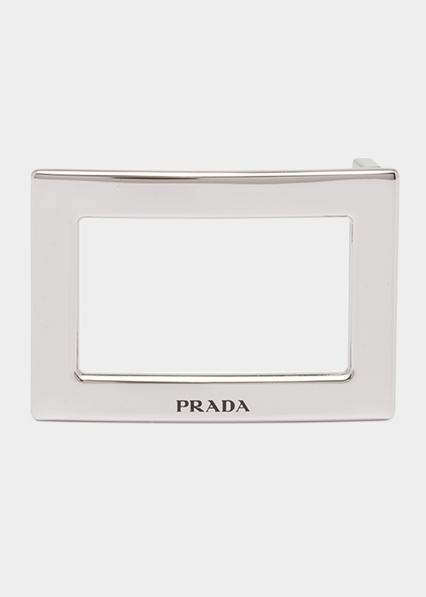 PRADA MEN'S METAL LOGO BELT BUCKLE