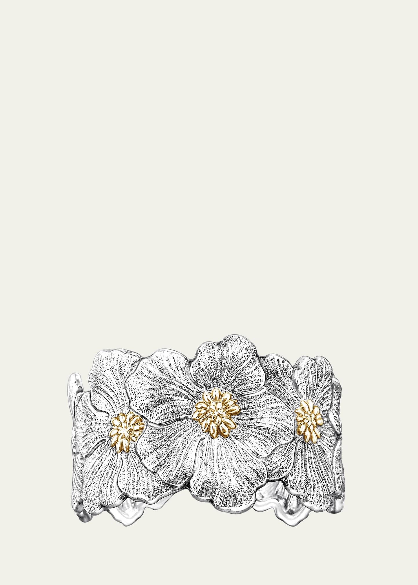Blossom Gardenia Cuff, Sterling Silver