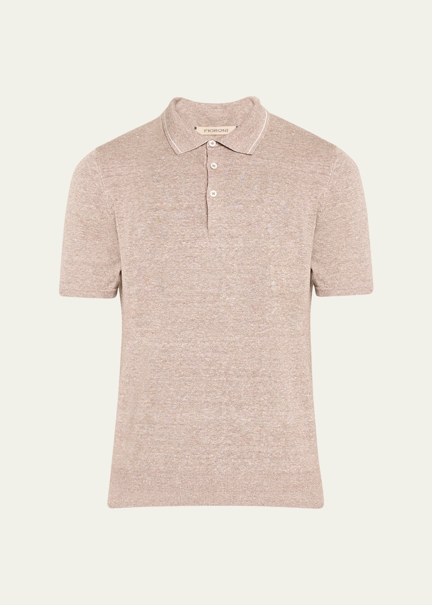 Men's Linen-Cotton Polo Shirt
