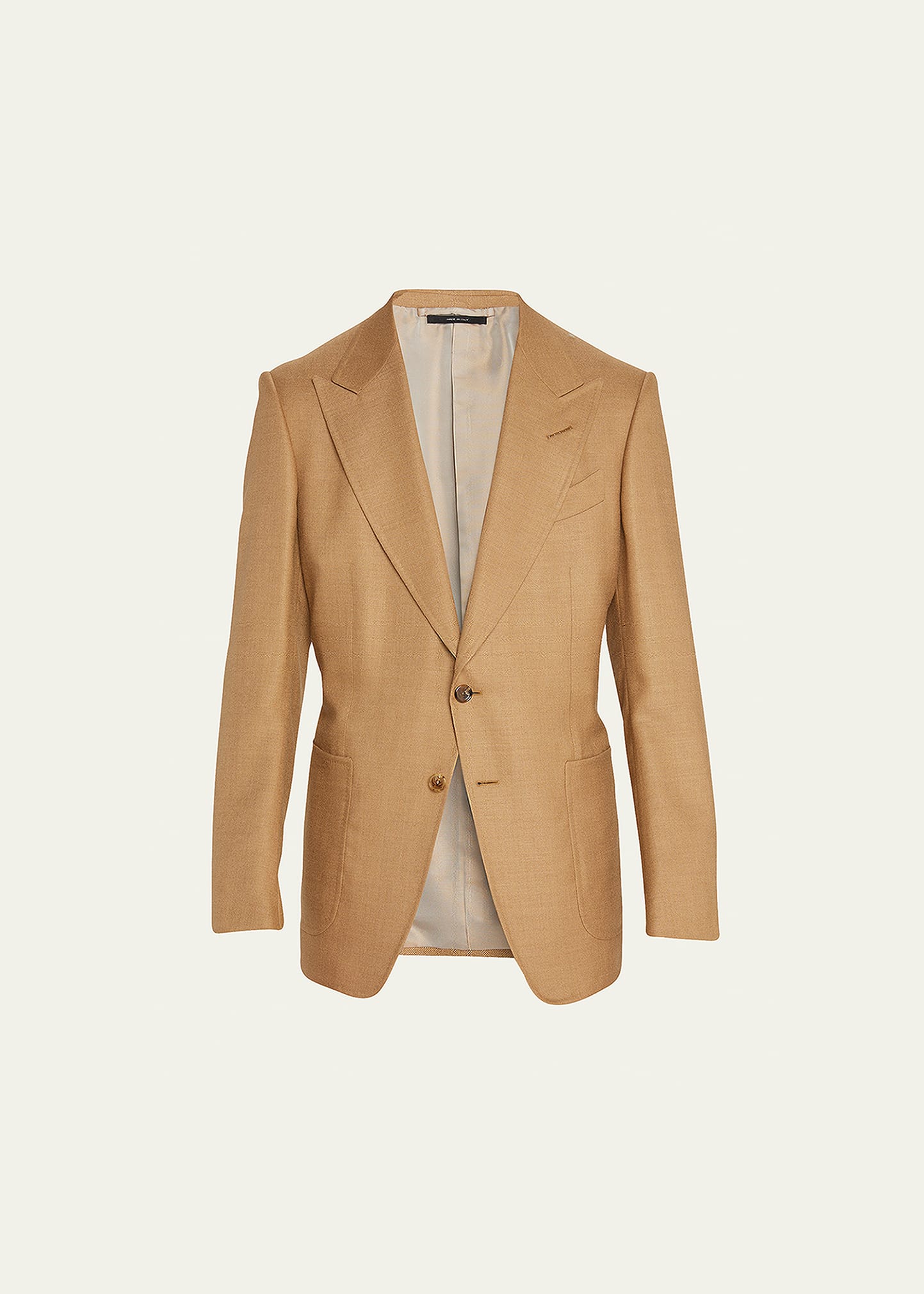 Tom Ford Men's Shelton Hopsack Sport Jacket In Dk Bge Sld