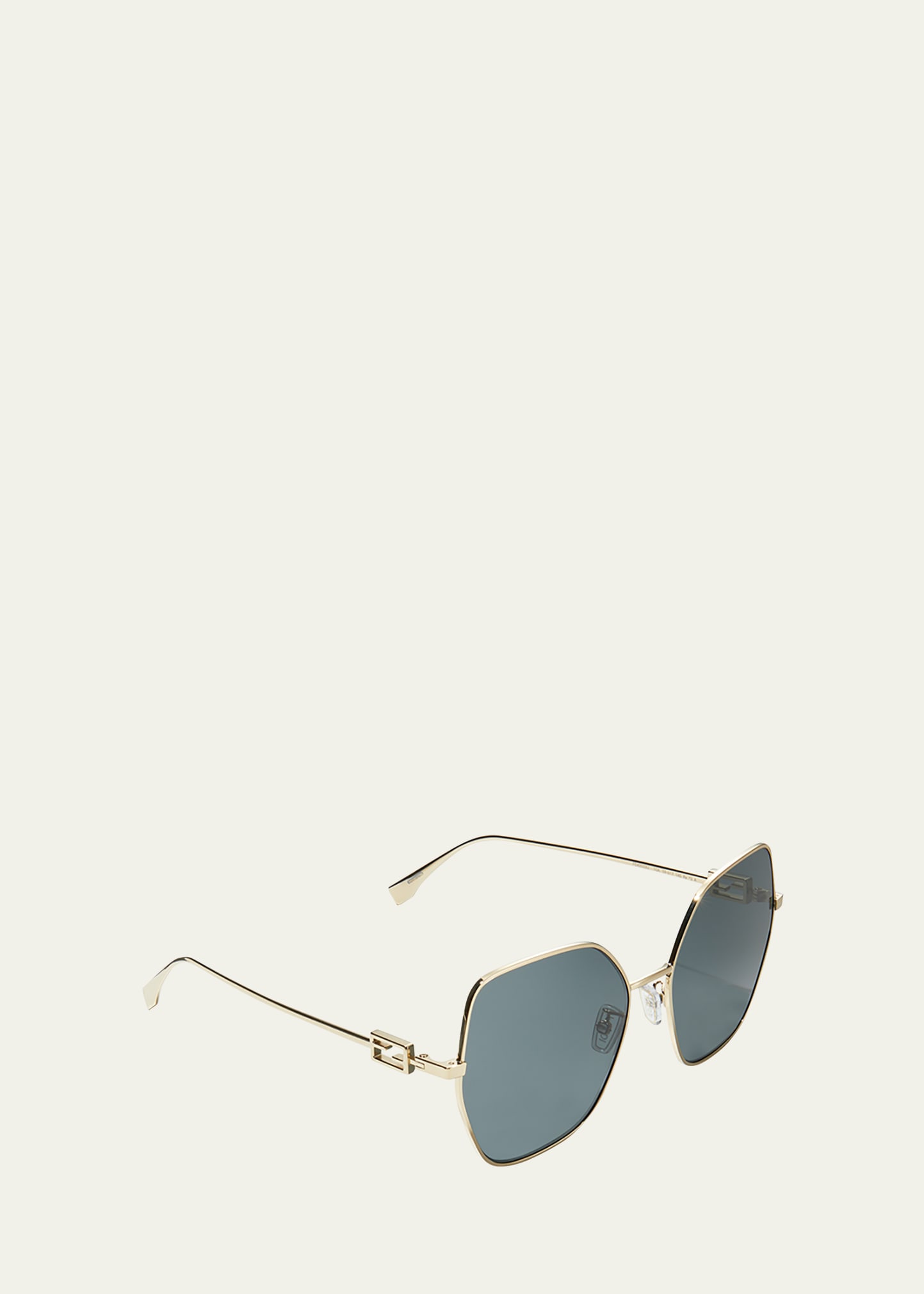 FF Logo Metal Butterfly Sunglasses