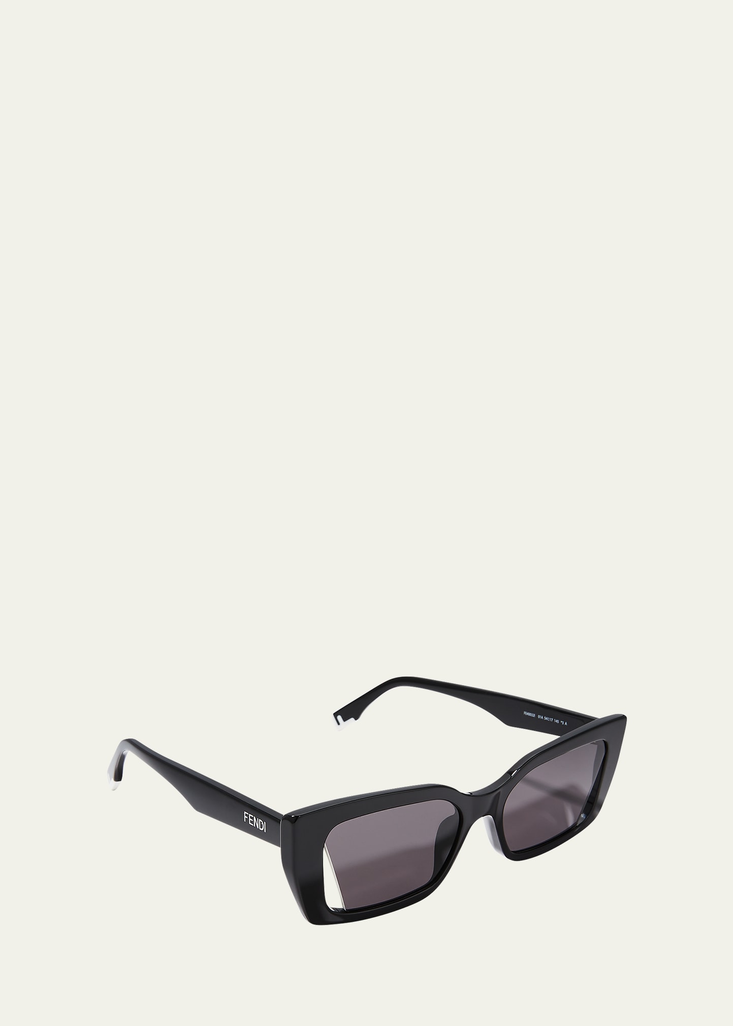 Fendi Cutout Cat Eye Sunglasses in Black