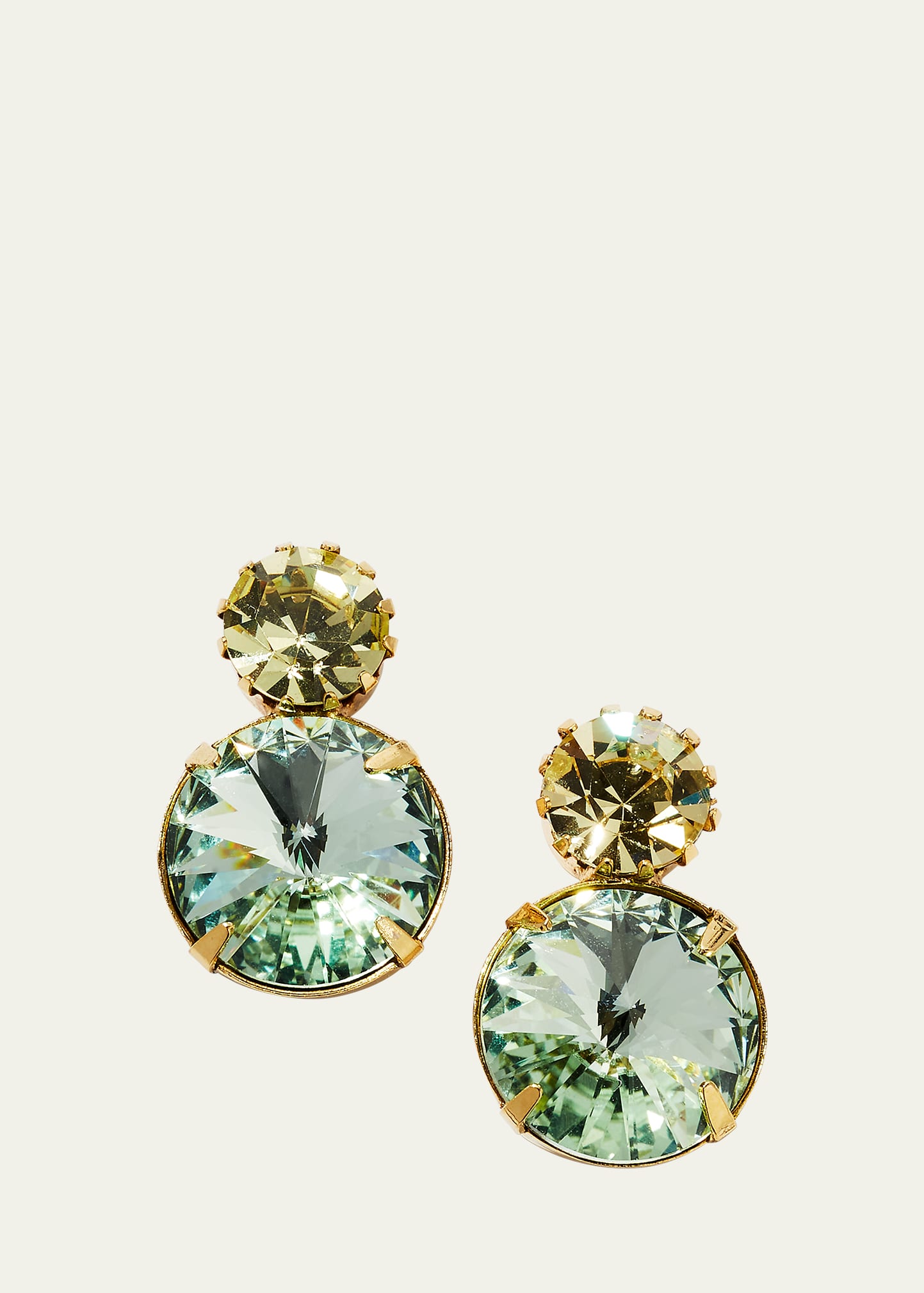 Jennifer Behr Myrla Crystal Earrings In Fern