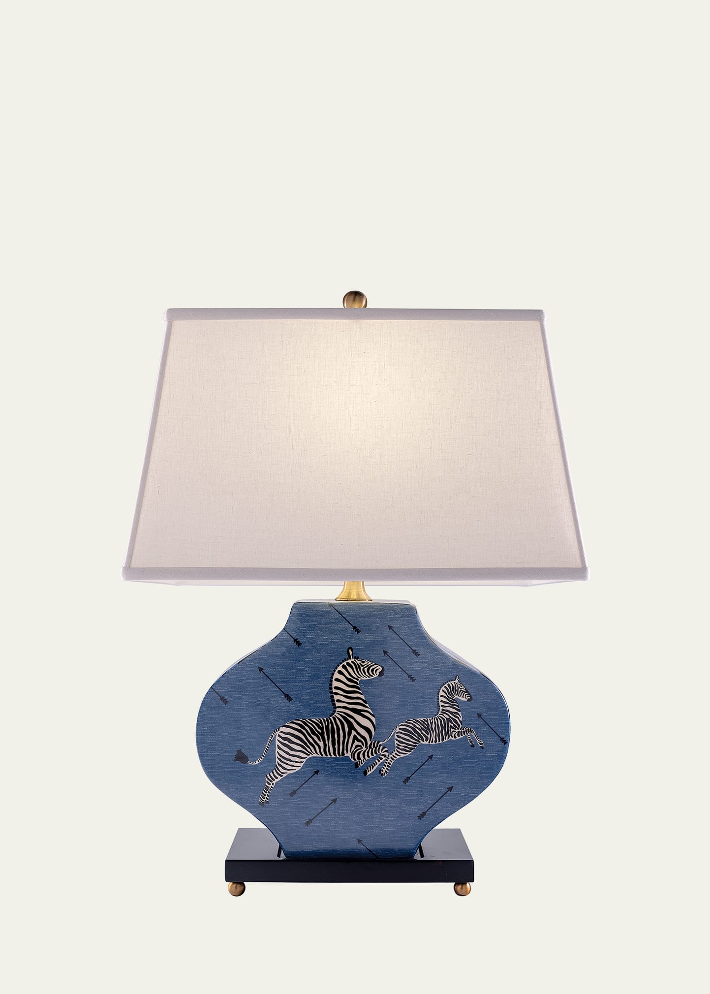 Port 68 Zebra Blue Lamp