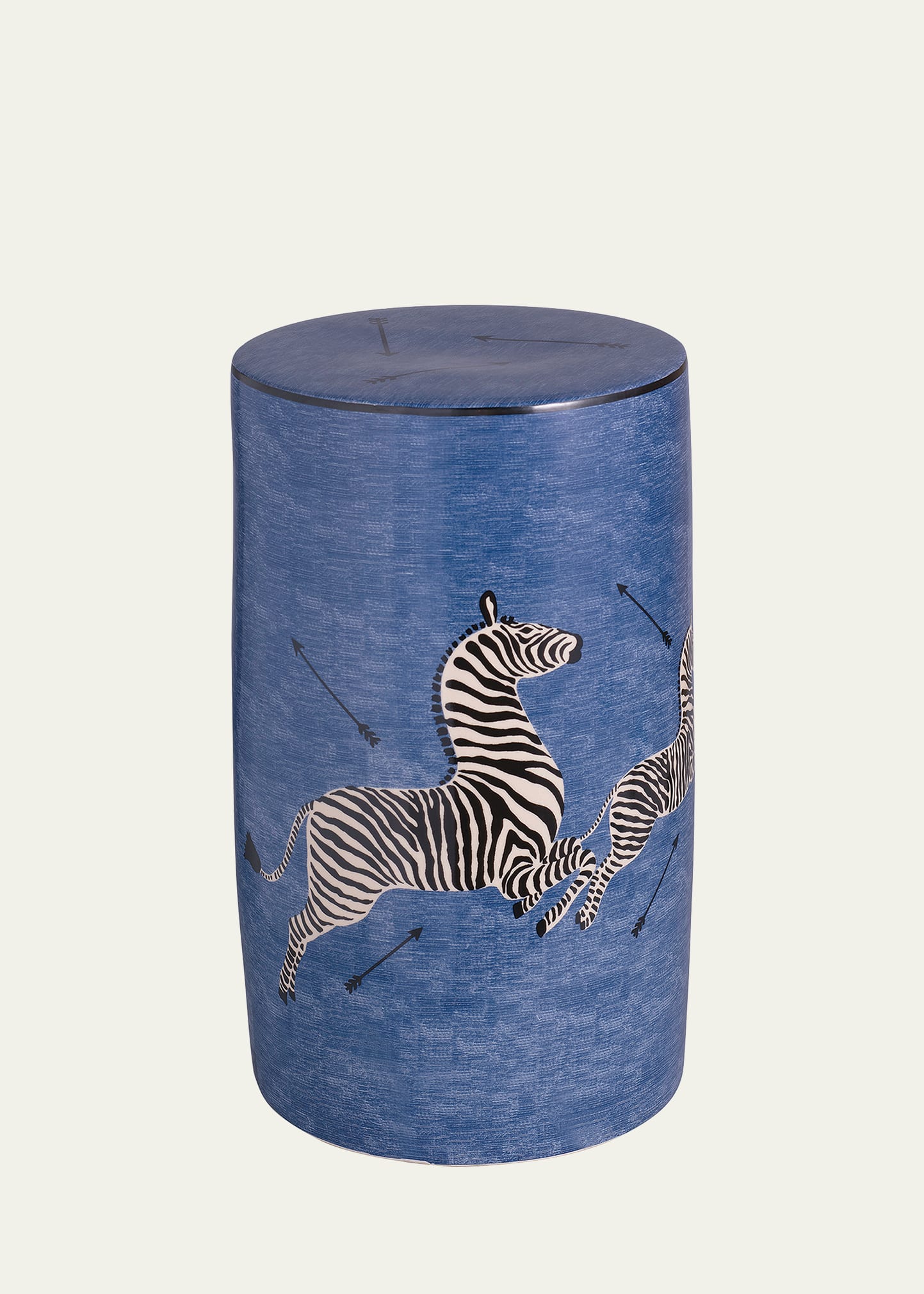 PORT 68 ZEBRA BLUE GARDEN SEAT 