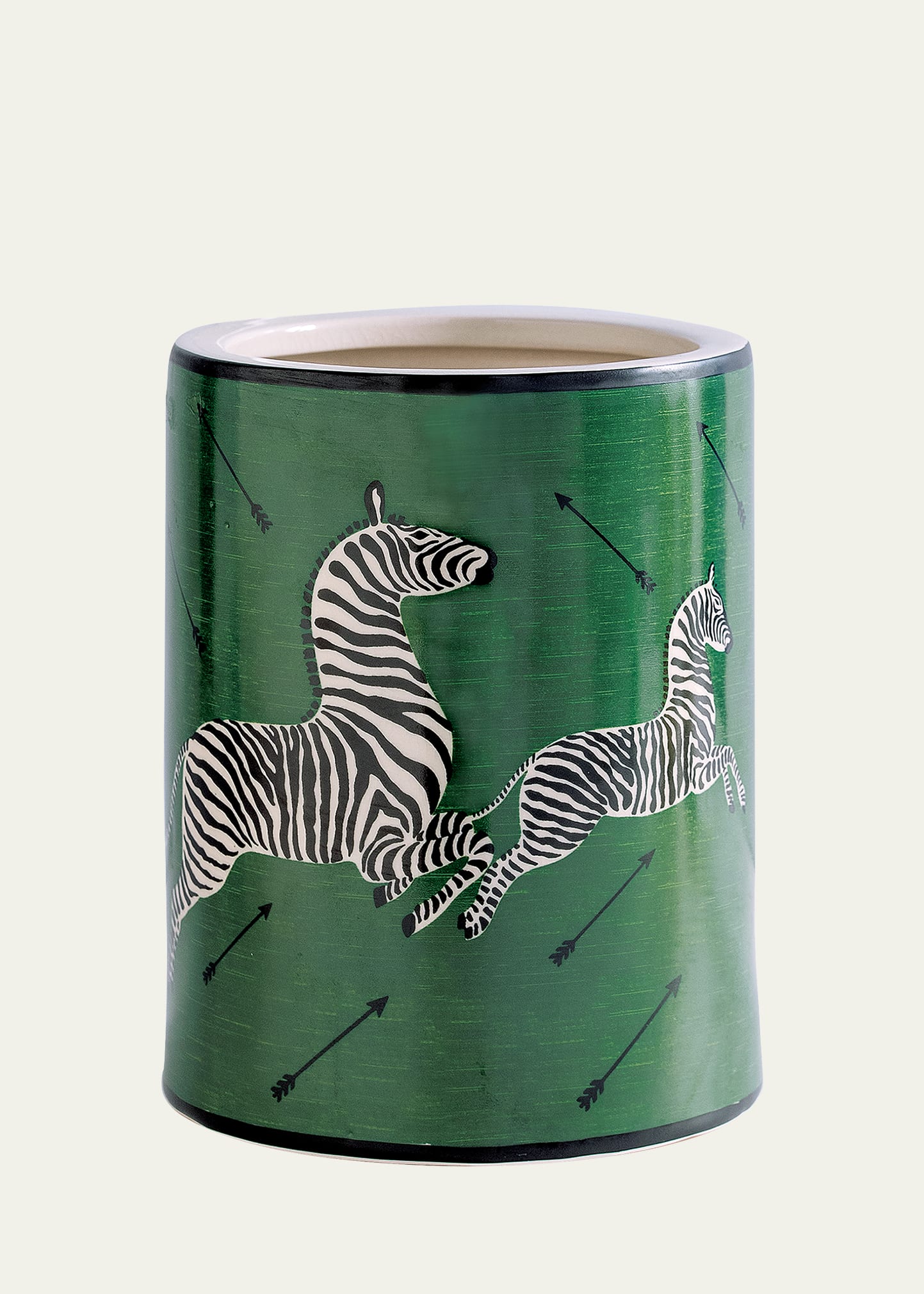 Zebra Green Ice Bucket