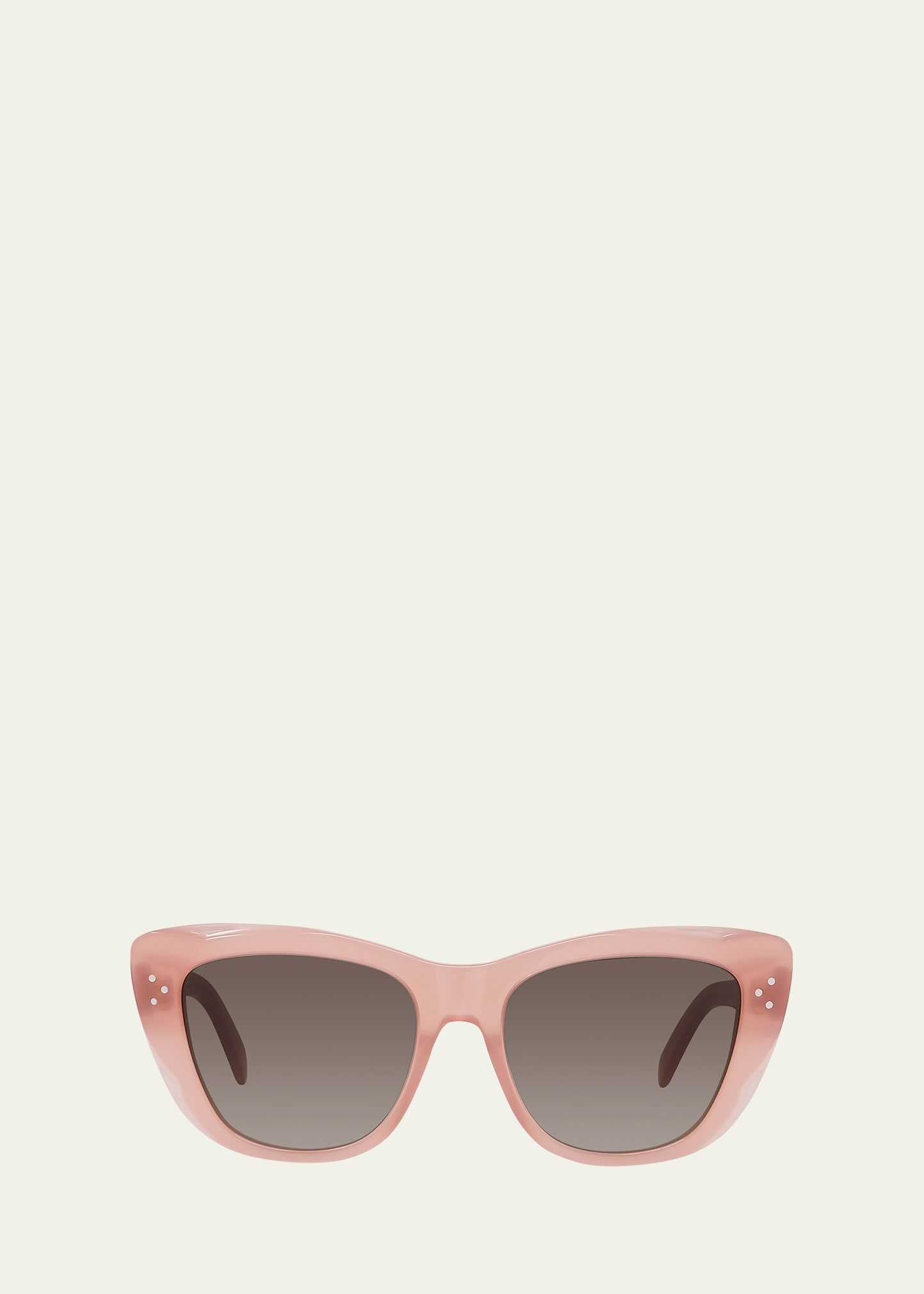 Shop Celine Acetate Cat-eye Sunglasses In Pink Multi