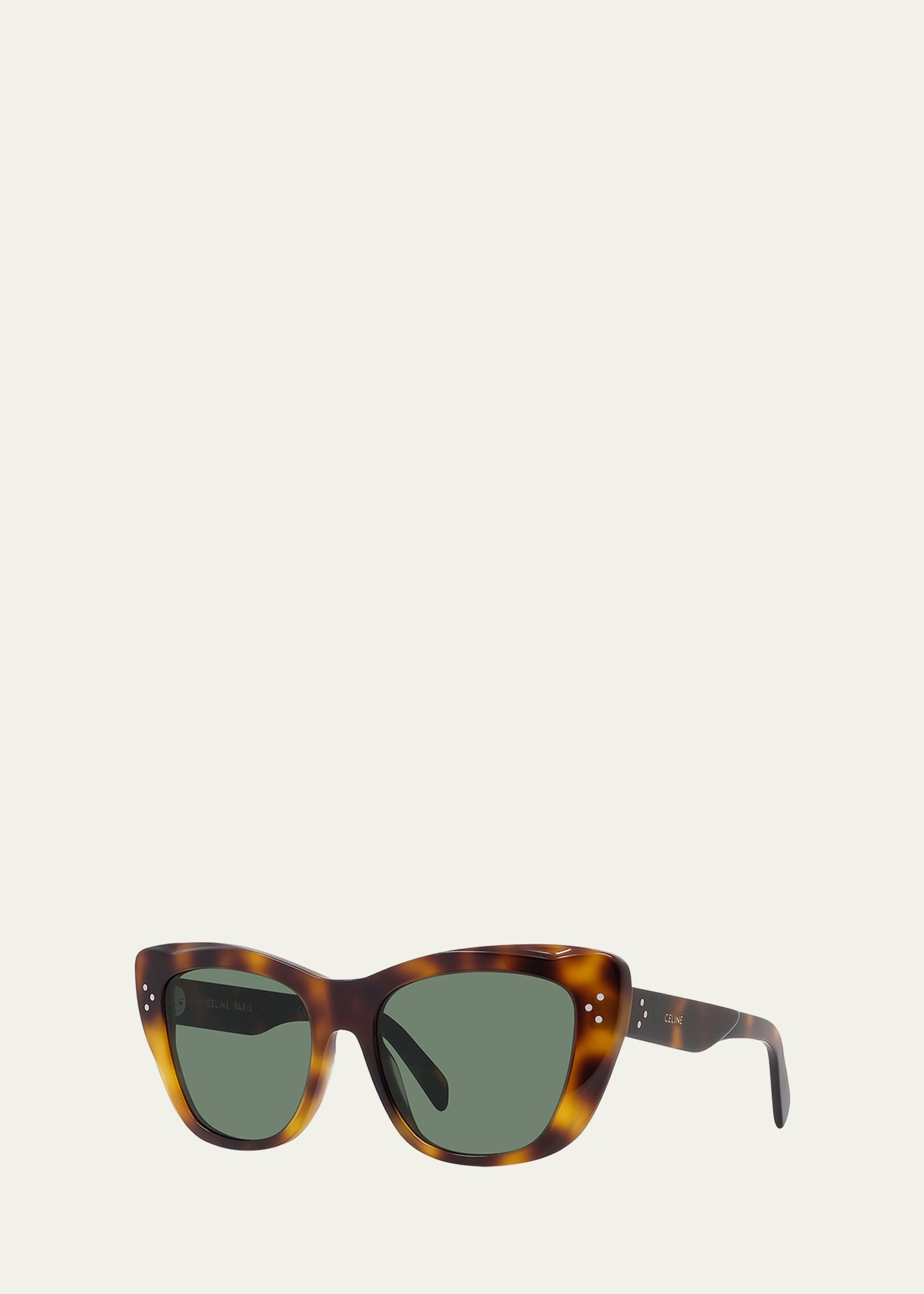 Celine Cat-eye Sunglasses In Blonde Havana Grn