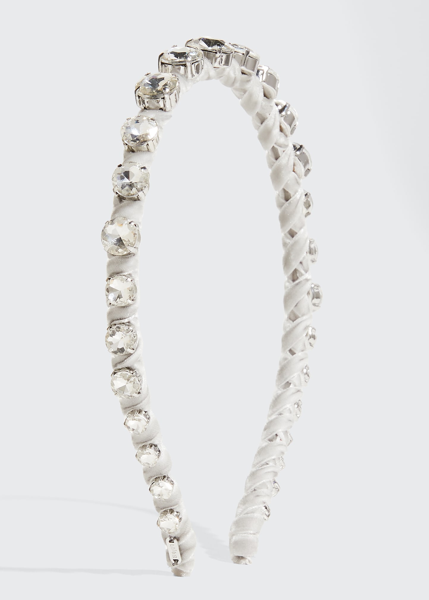 LELE SADOUGHI CRYSTAL WRAPPED VELVET HEADBAND
