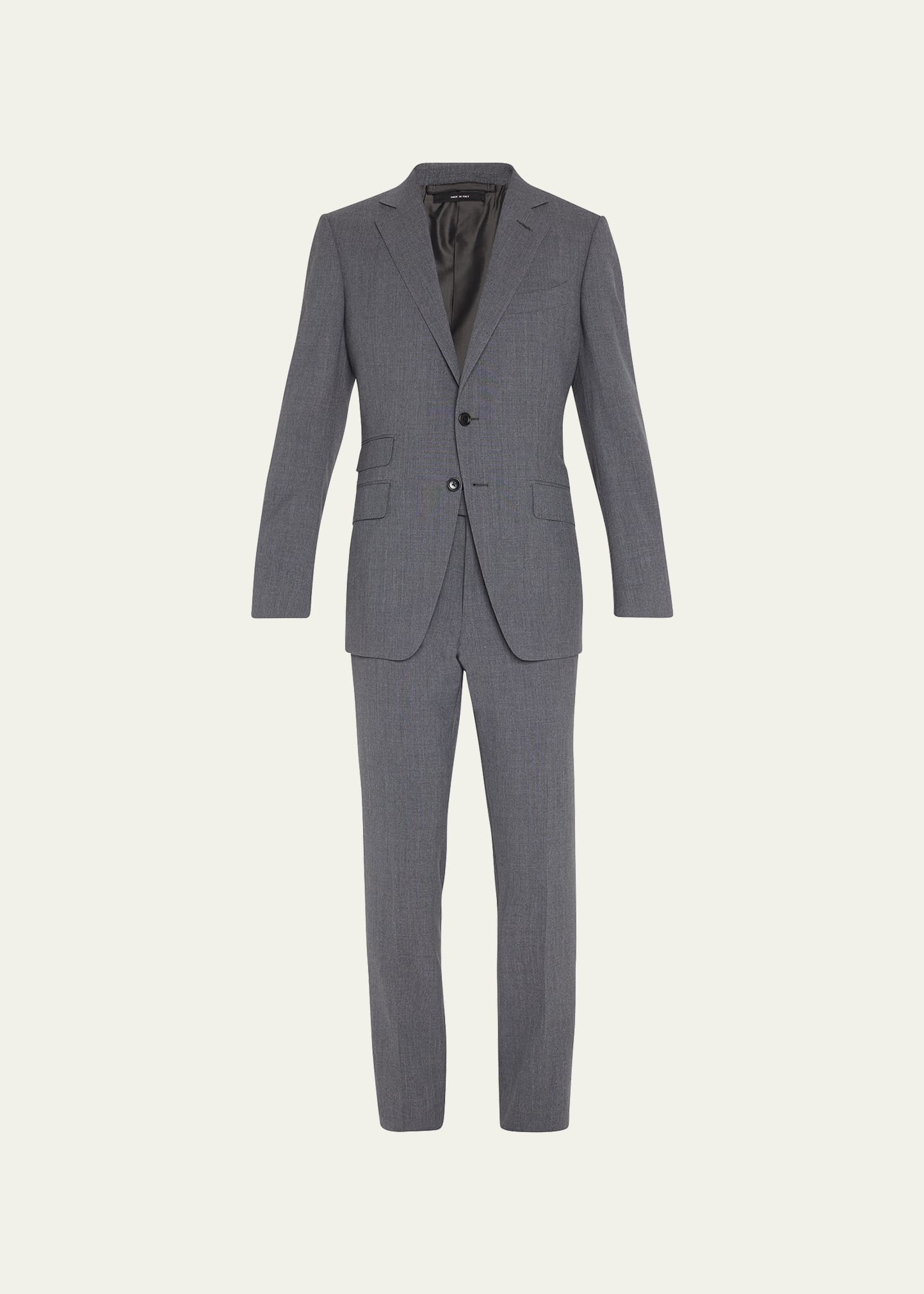 Tom Ford Men's O'connor Solid Wool Suit In Dark Grey Solid