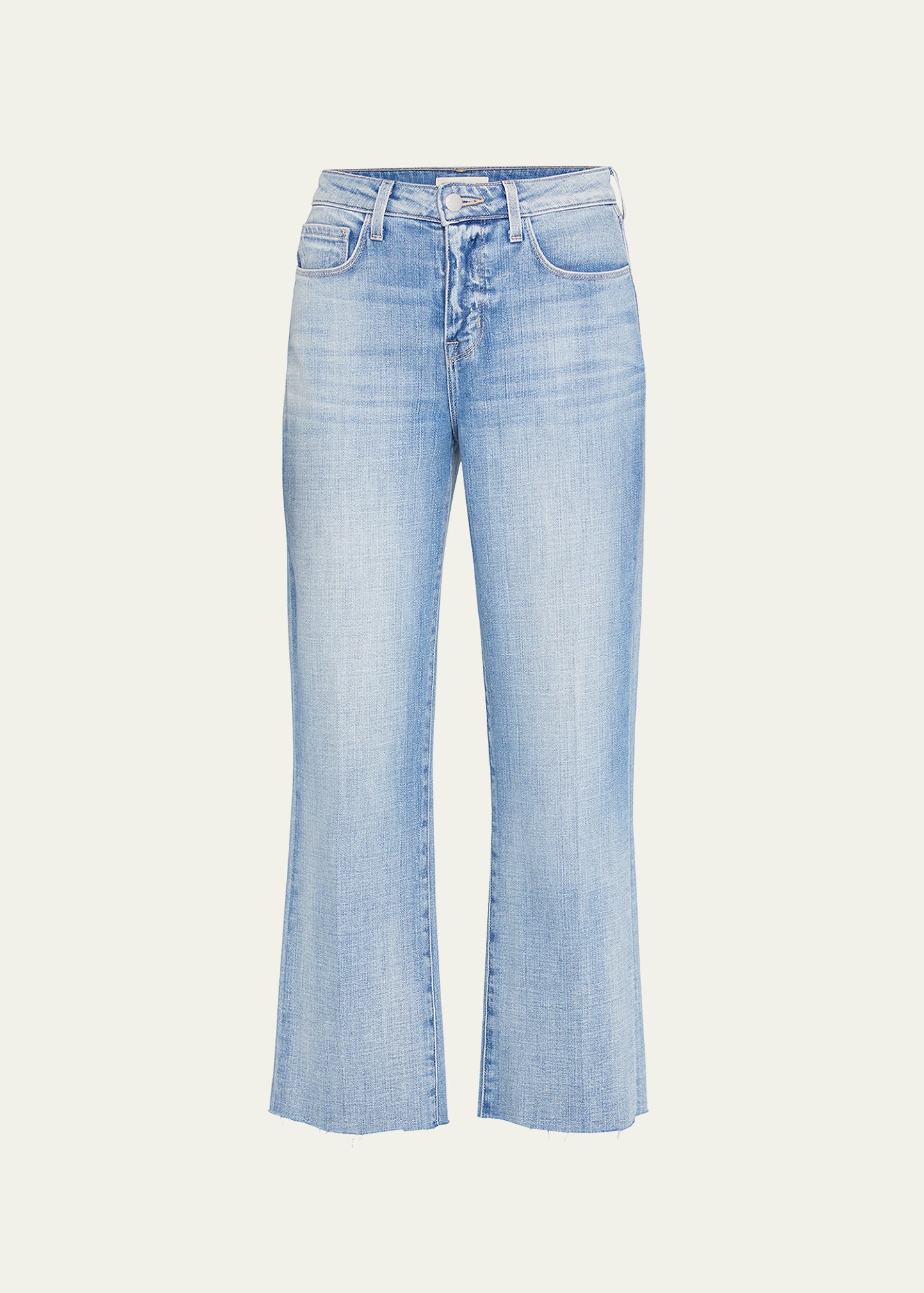L'Agence Wanda High-Rise Crop Wide-Leg Jeans