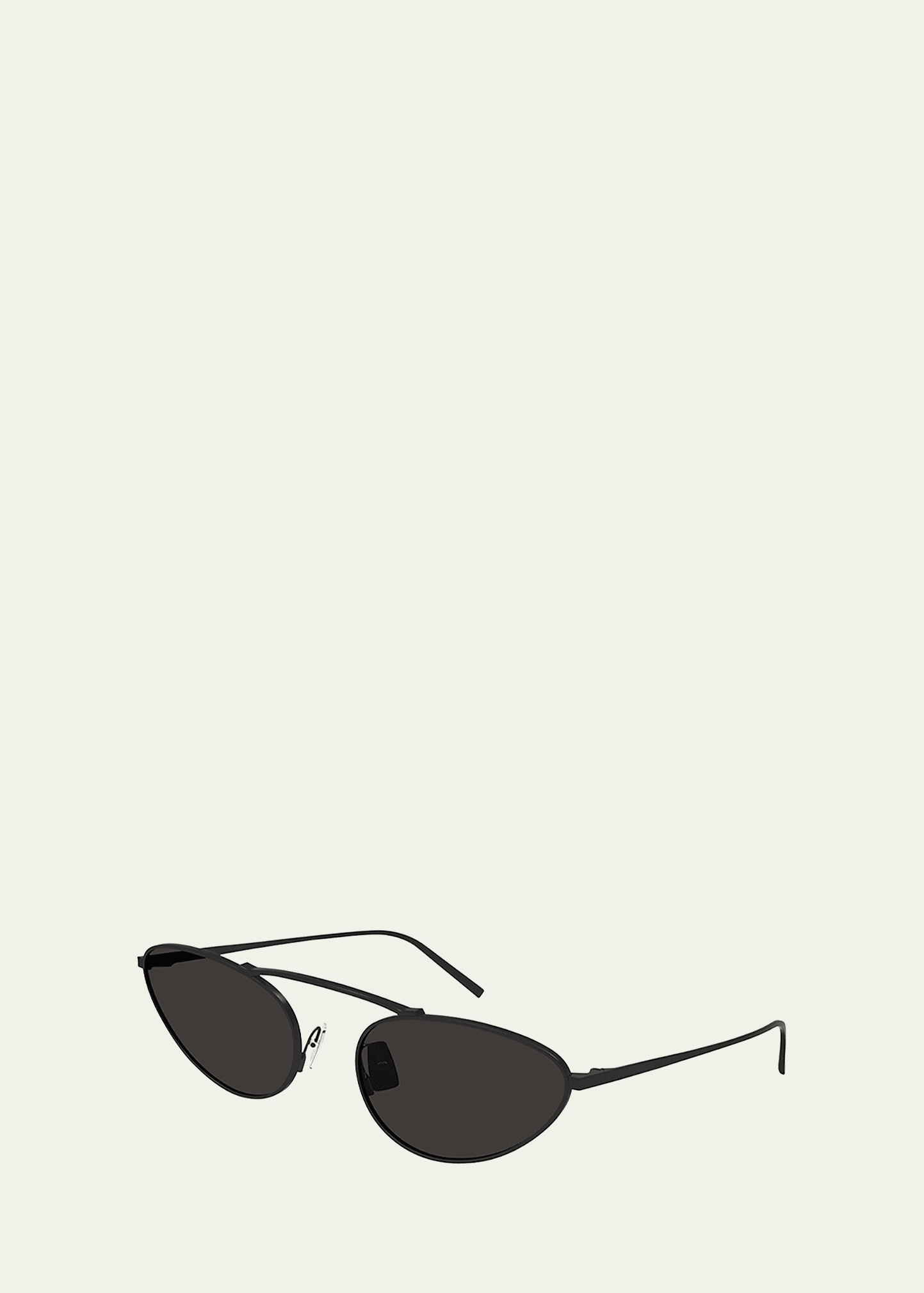 Monochromatic Round Metal Sunglasses
