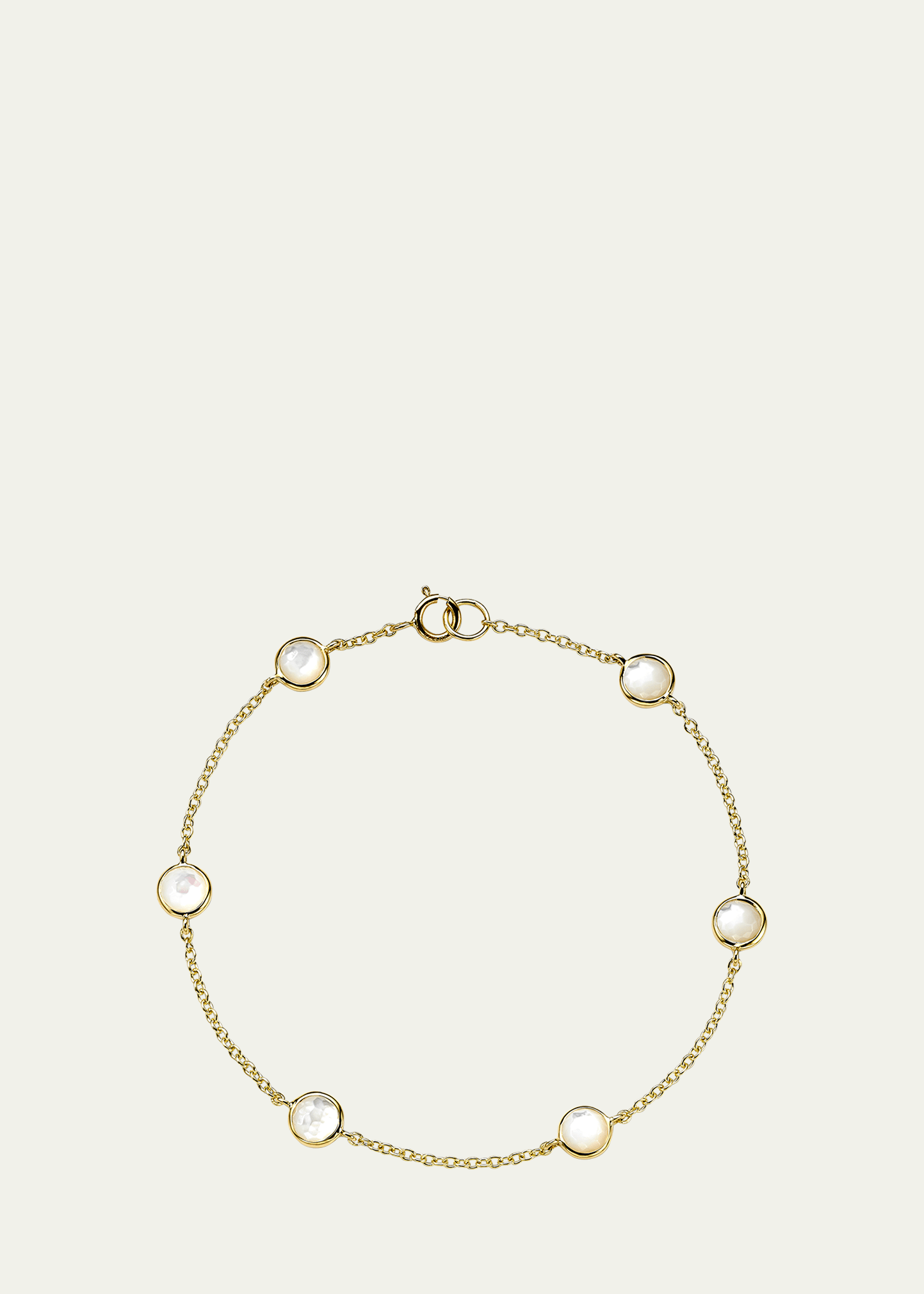 Ippolita 6-stone Station Bracelet In 18k Gold In Mother Of Pearl