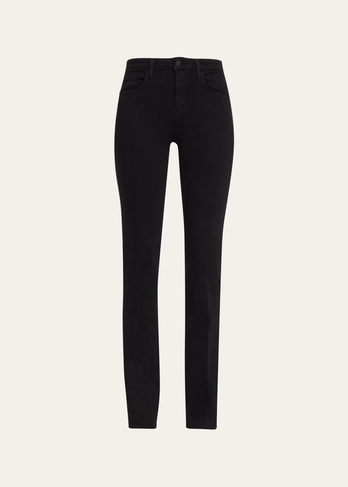 L Agence Selma Slim Bootcut Jeans In Noir