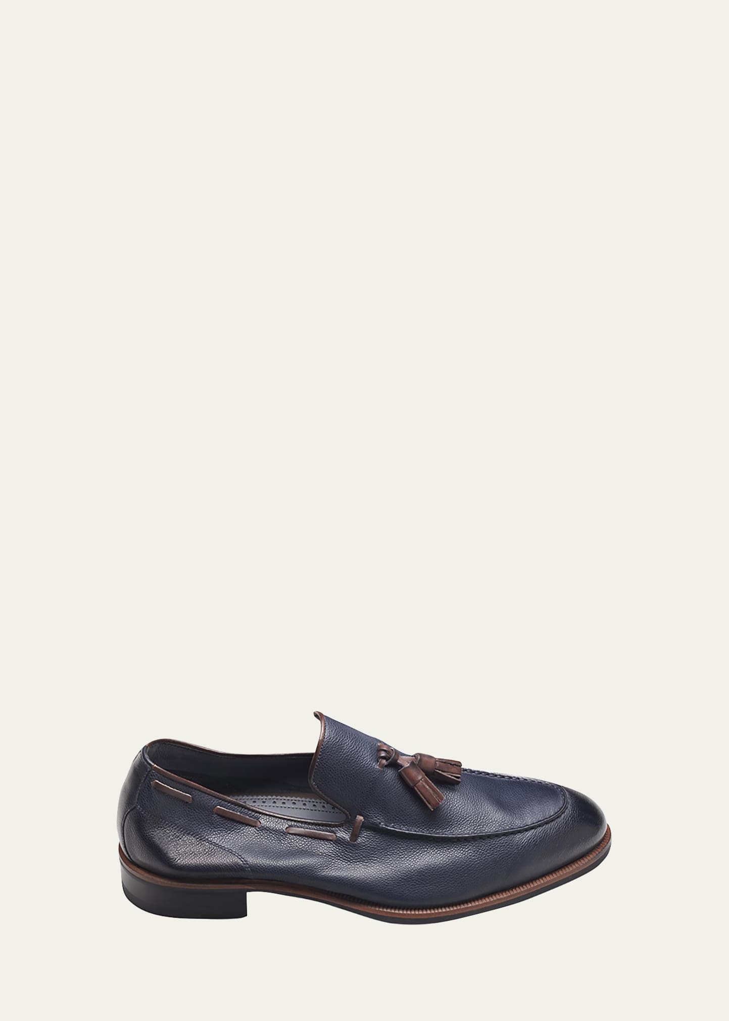 di Bianco Men's Napoli Tassel Leather Loafers
