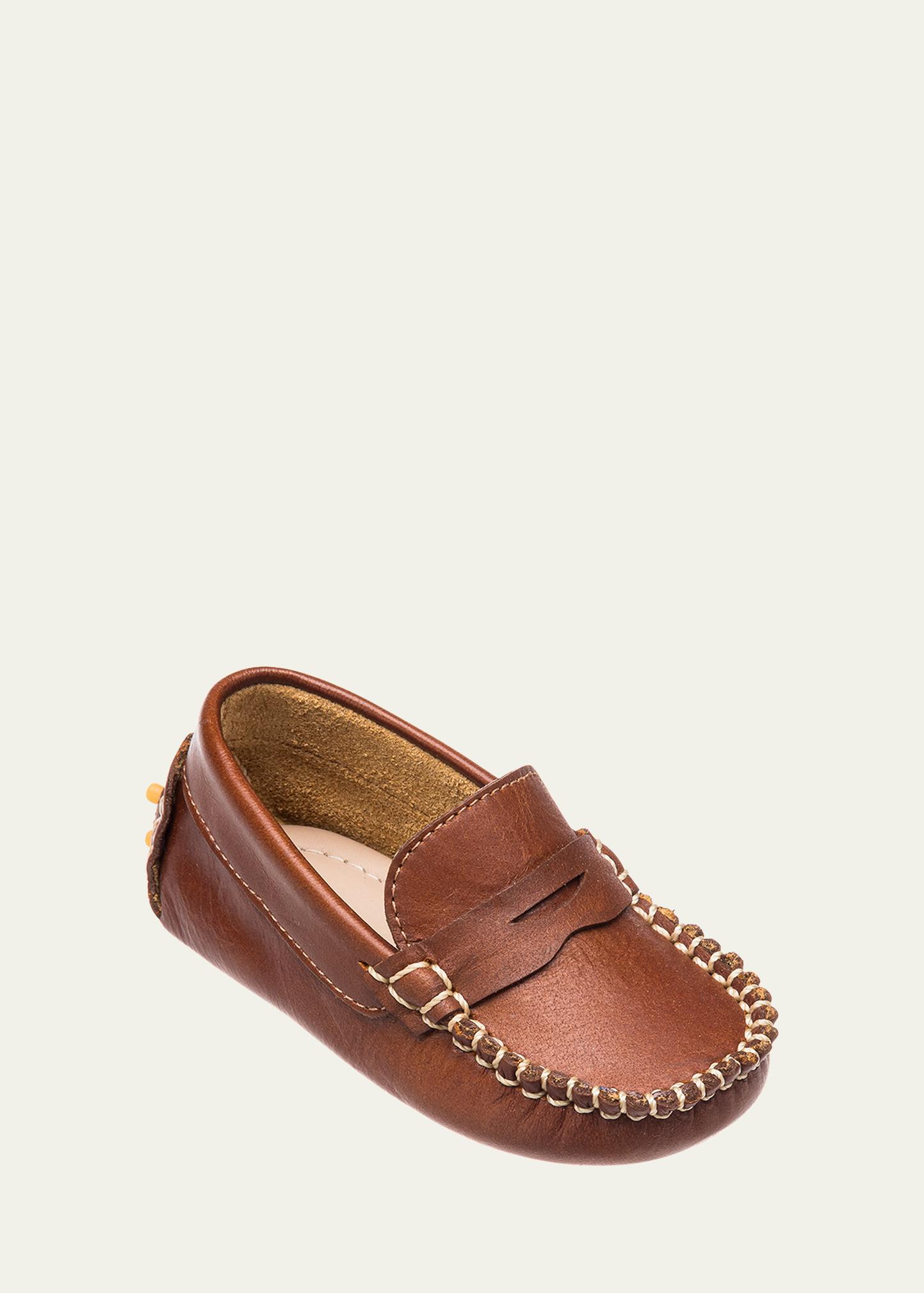 Elephantito Boy's Logan Penny Leather Drivers, Baby
