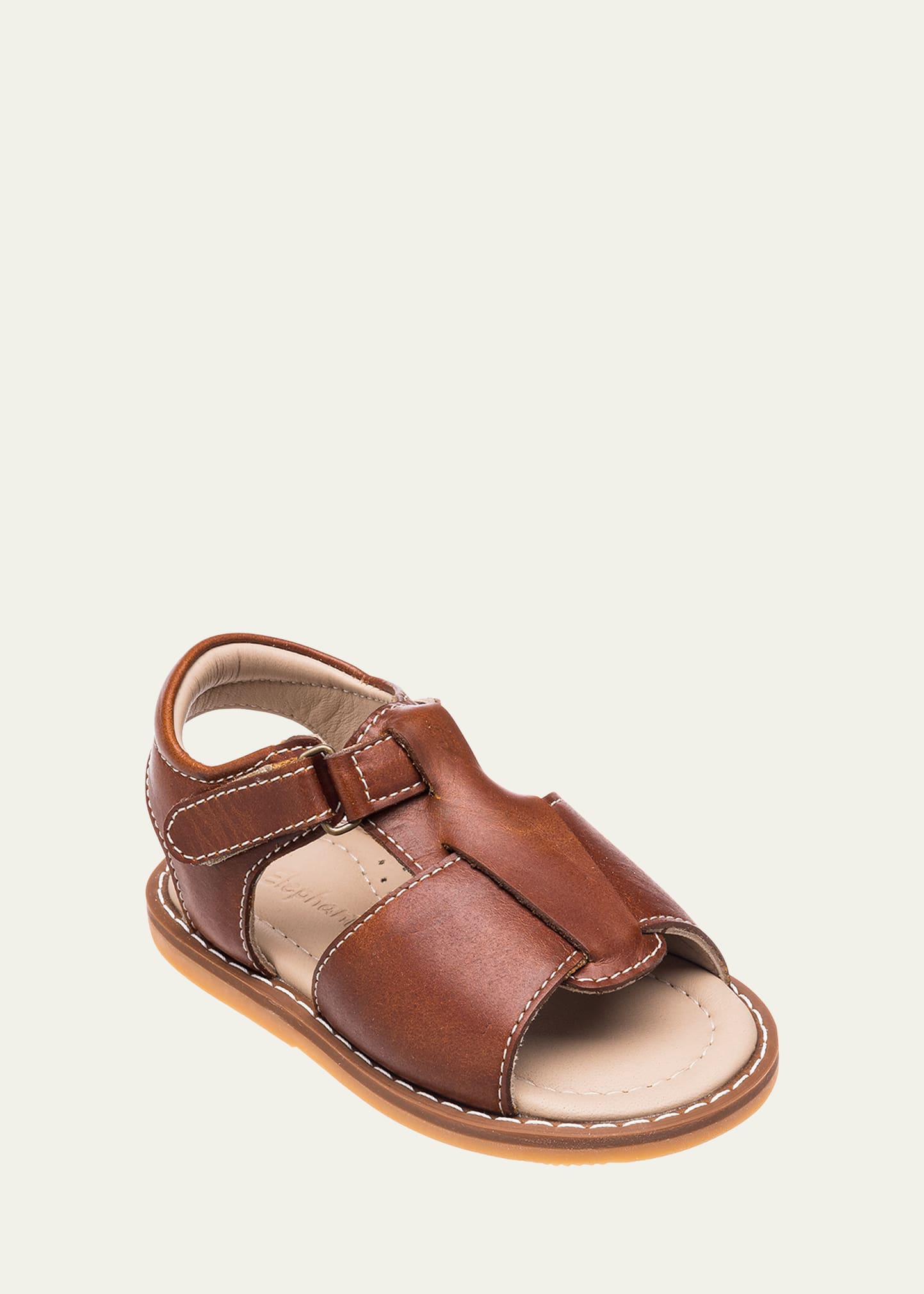 Elephantito Boy's Grip-strap Leather Sandals, Baby