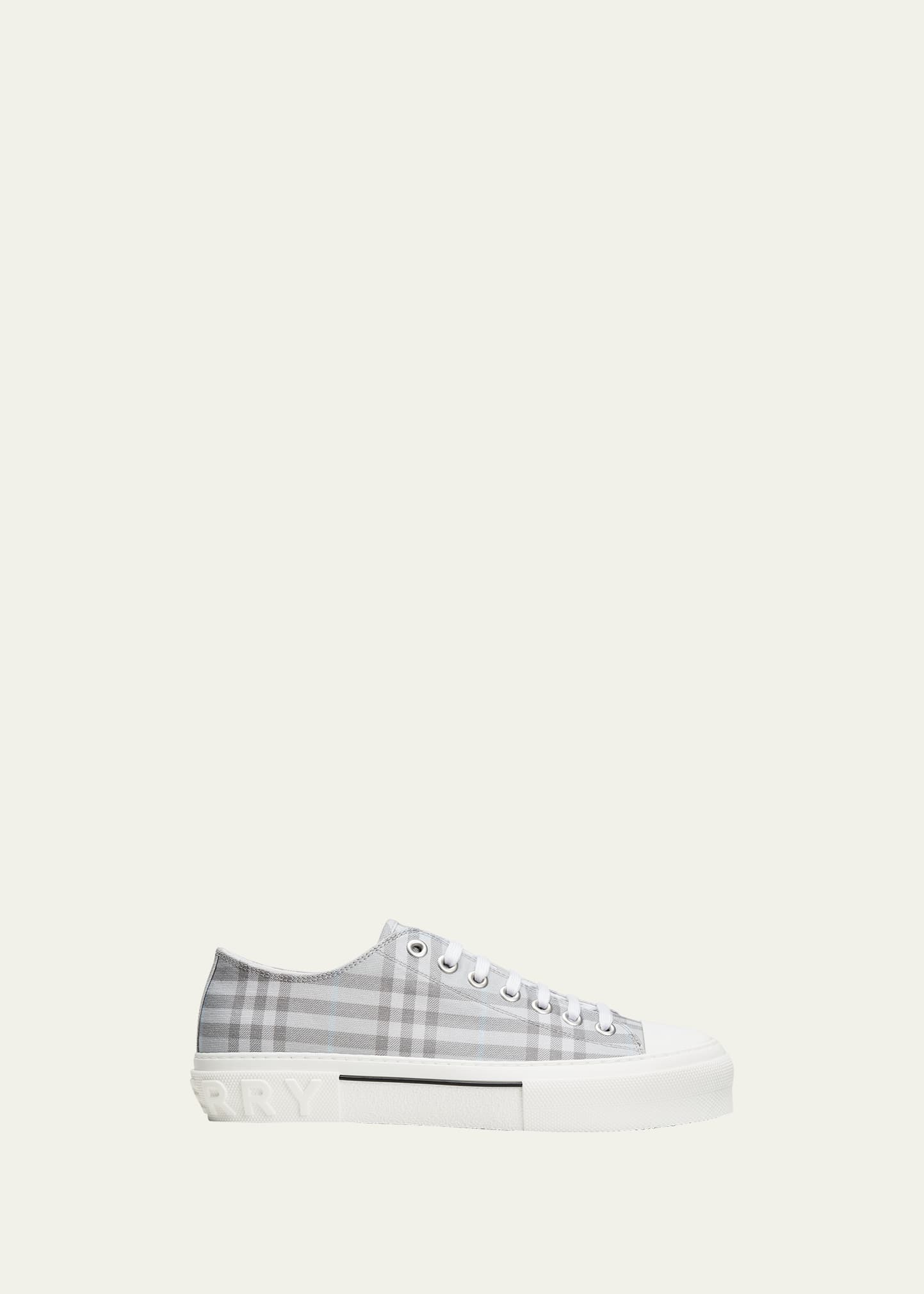 Burberry Men's Check Canvas Low-Top Sneakers