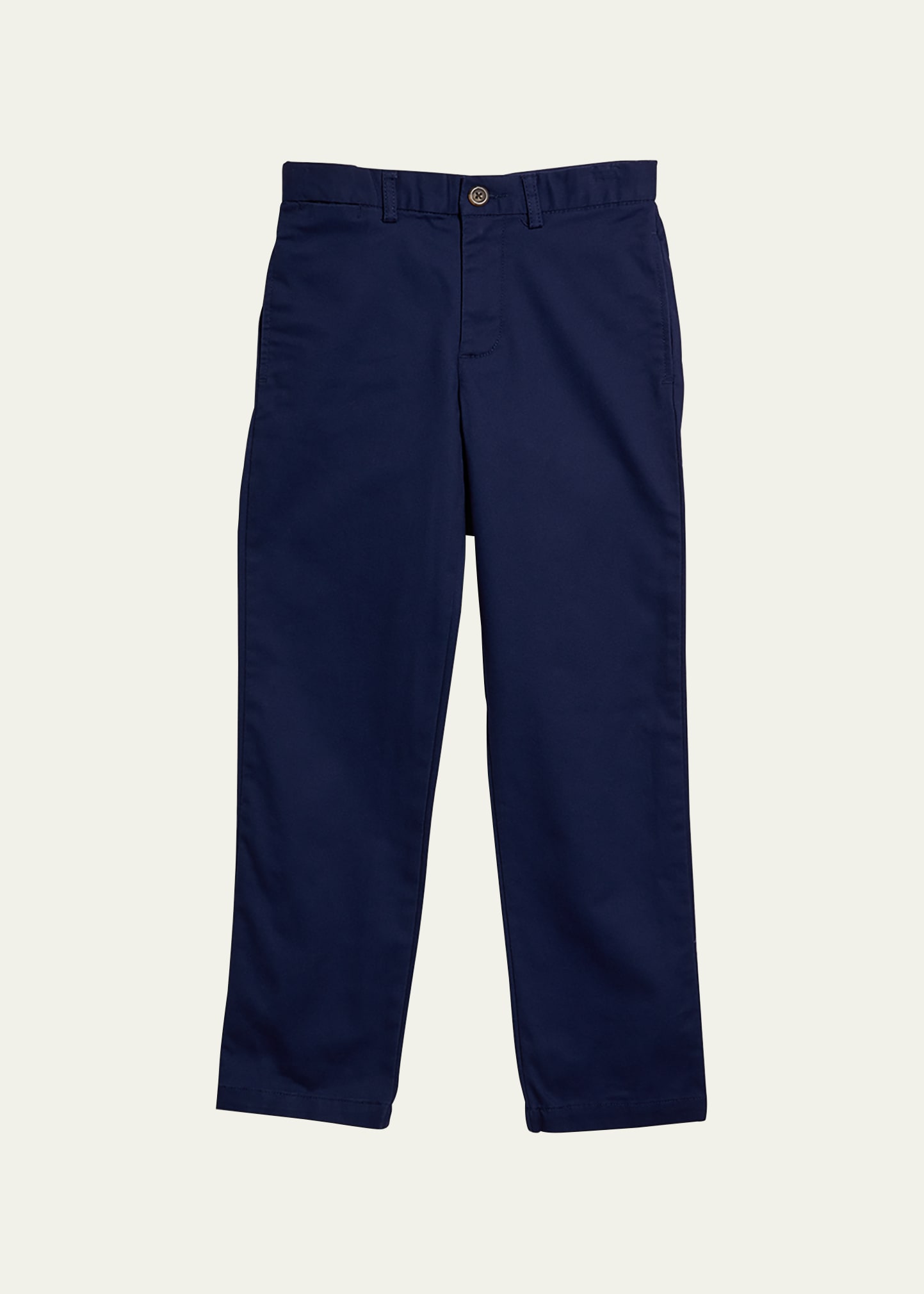 Ralph Lauren Kids' Boy's Flat Front Chino Pants In Navy