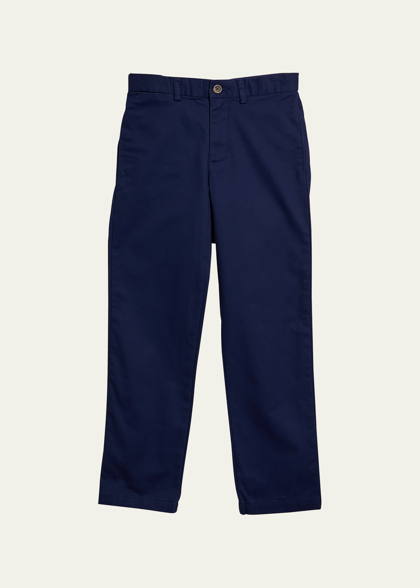 Polo Ralph Lauren Kids' Boy's Flat Front Chino Pants In Navy
