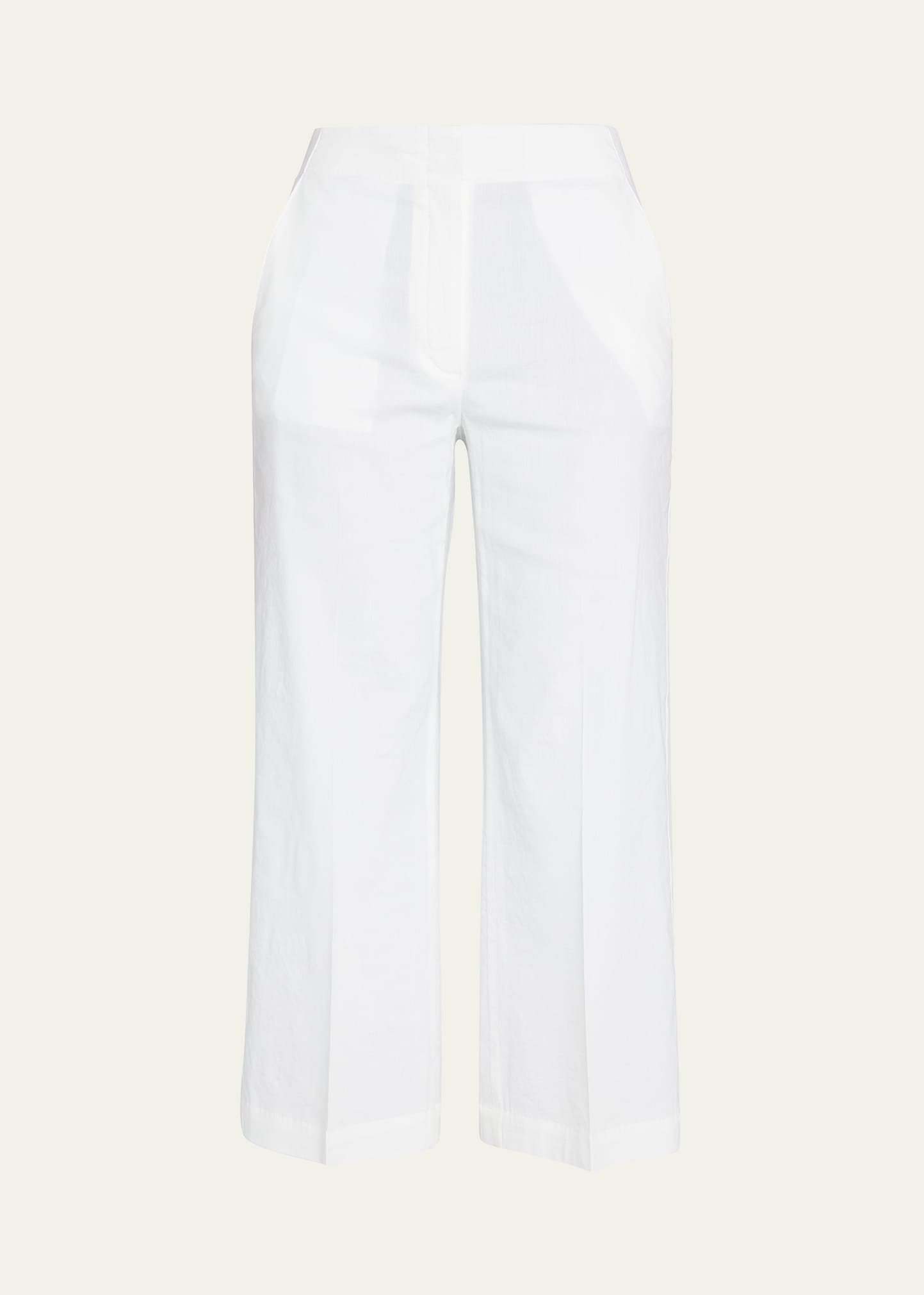 THEORY TERENA CROPPED WIDE-LEG PANTS