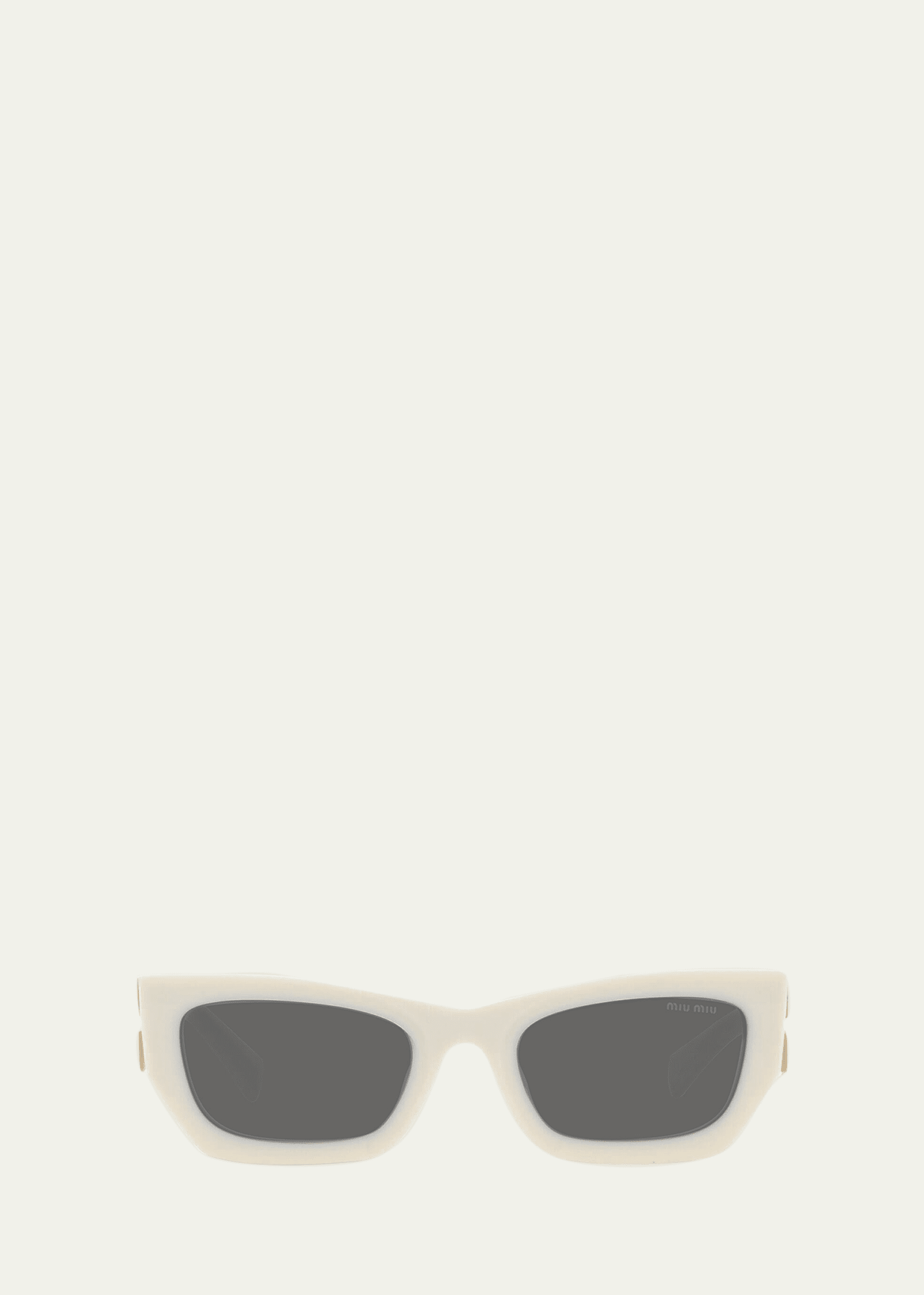 Miu Miu Eyewear Collection Sunglasses In White