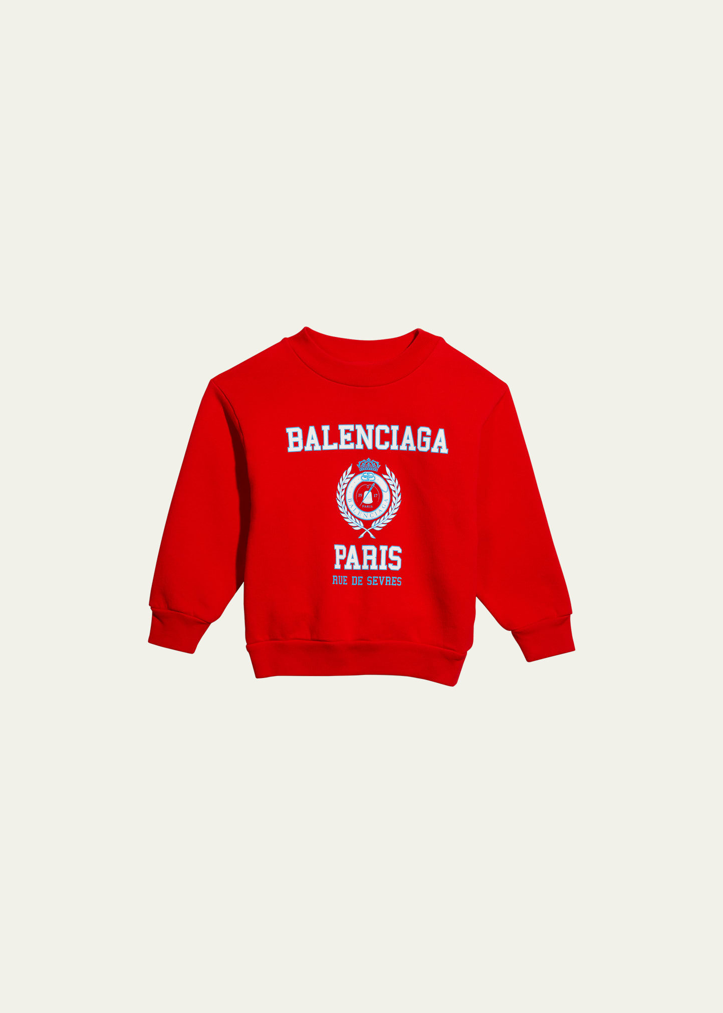 Balenciaga Kid's Classic Crewneck Sweatshirt, Size 2-10