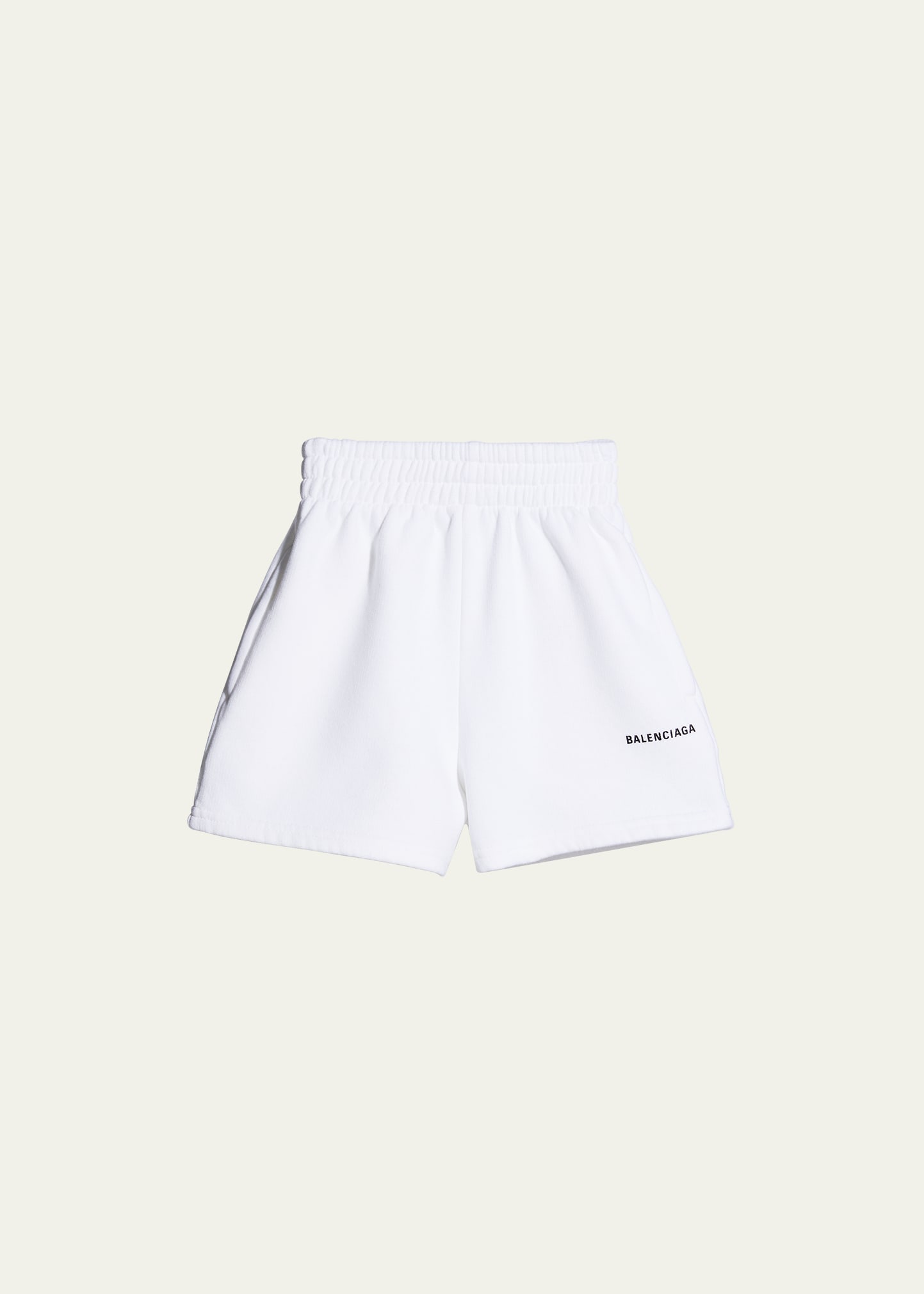 Balenciaga Kid's Classic Logo Jogger Shorts, Size 2-10