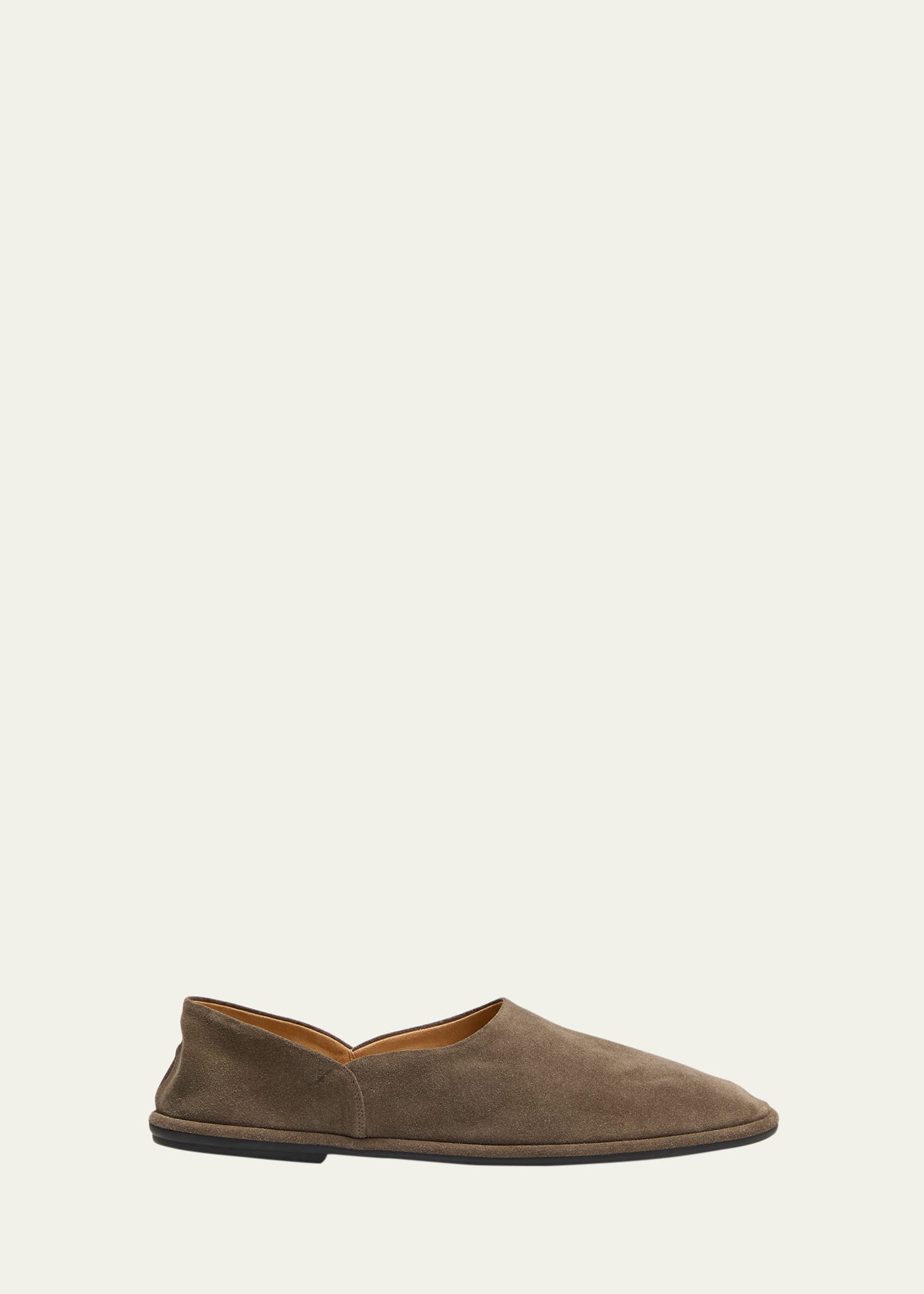 Shop The Row Men's Canal Leather Slip-on Shoes In Ash