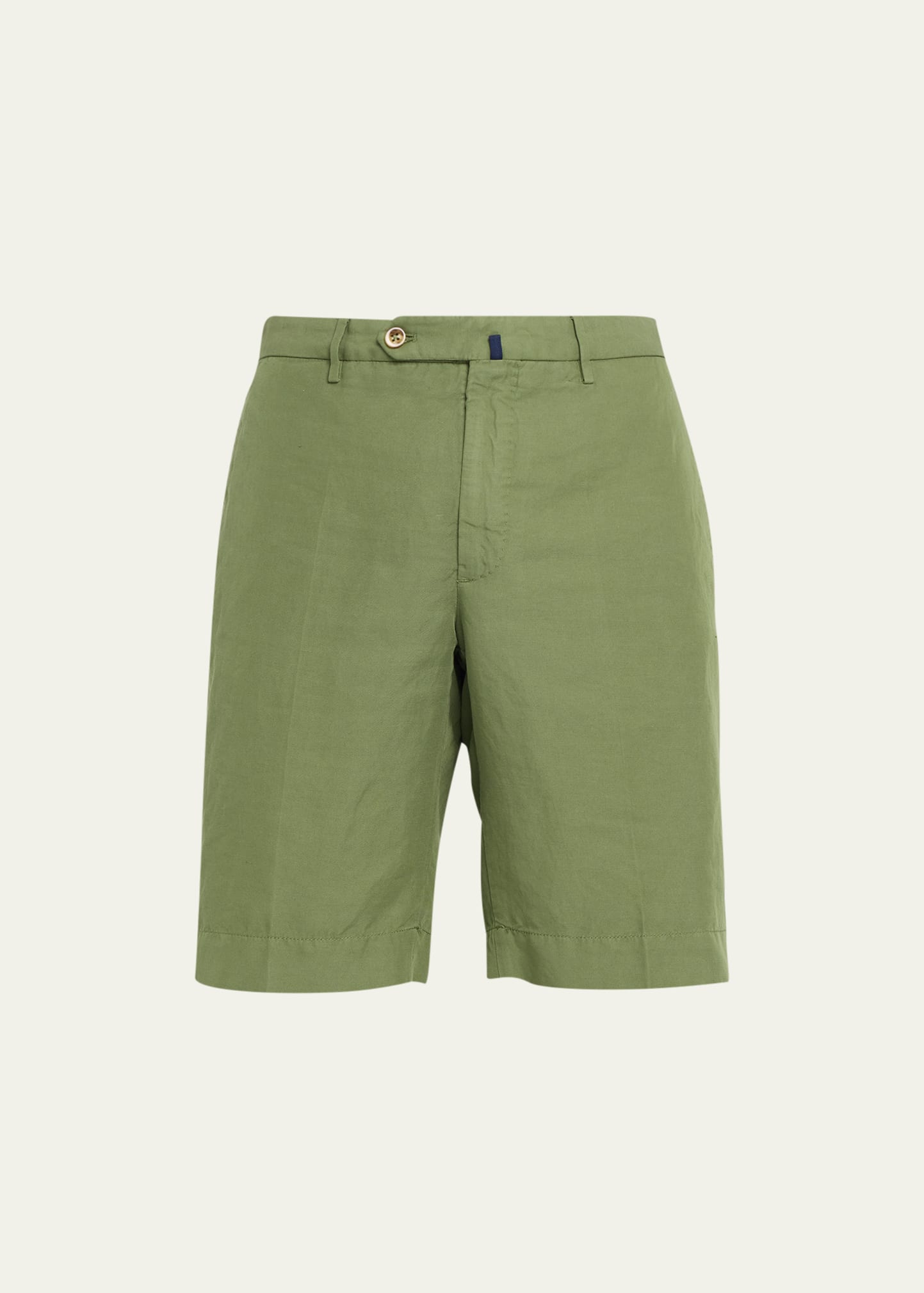 Incotex Men's Omaha Chinolino Shorts In Green