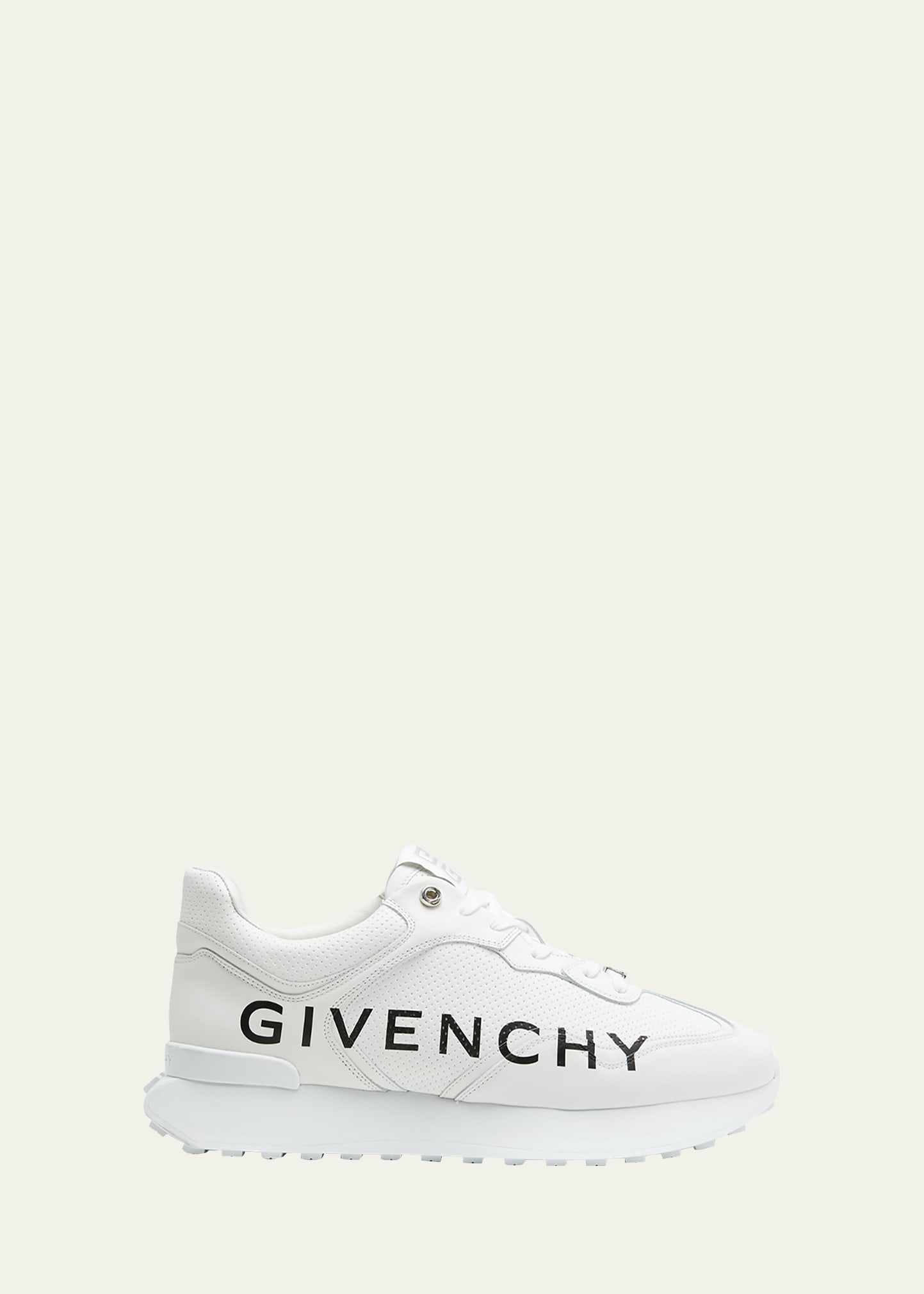 Givenchy Giv Runner Logo-print Leather Low-top Trainers In White ...