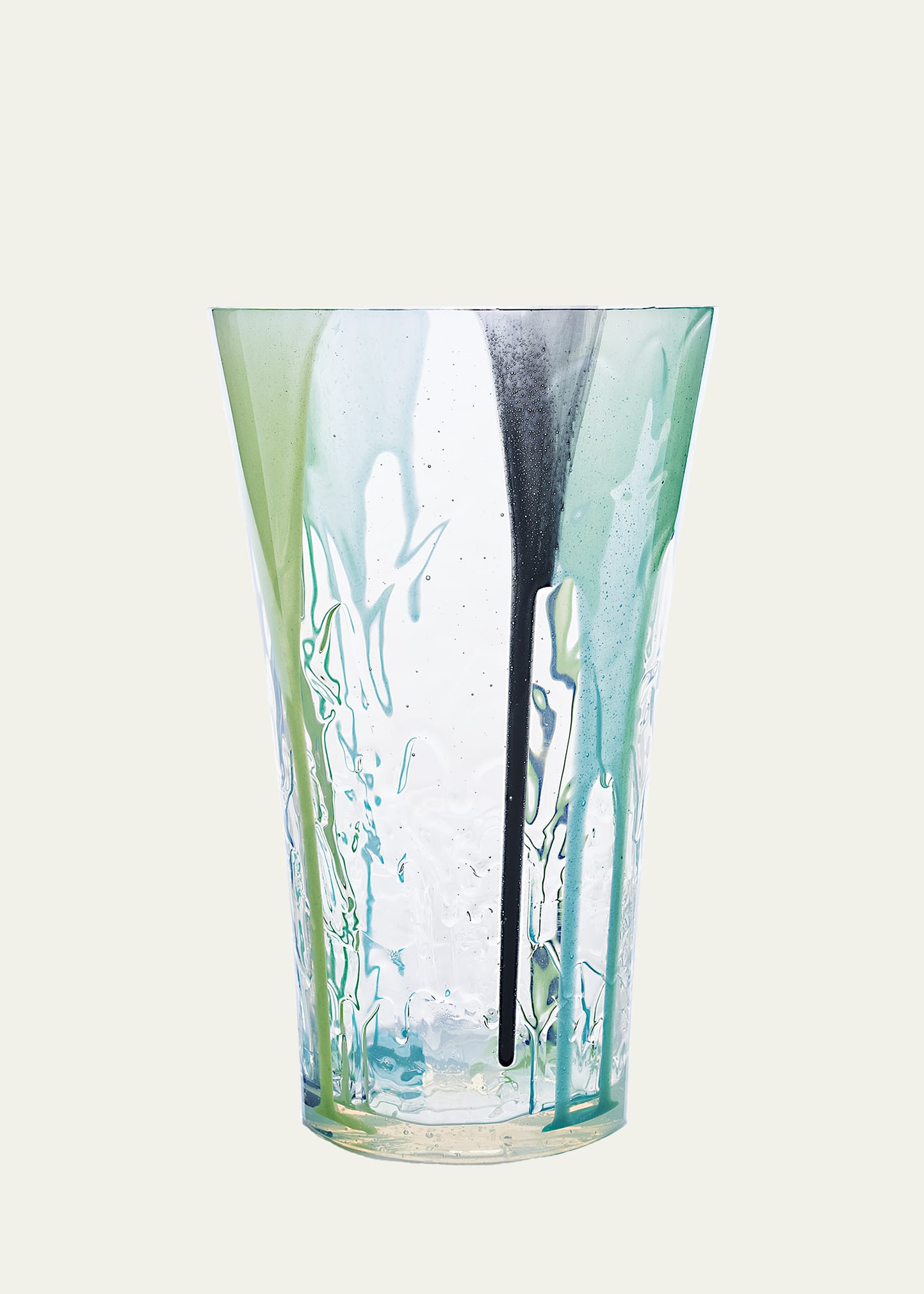 Shop Alessandro Ciffo Murano 5.0 Crystal Color Extra-small Vase In Green