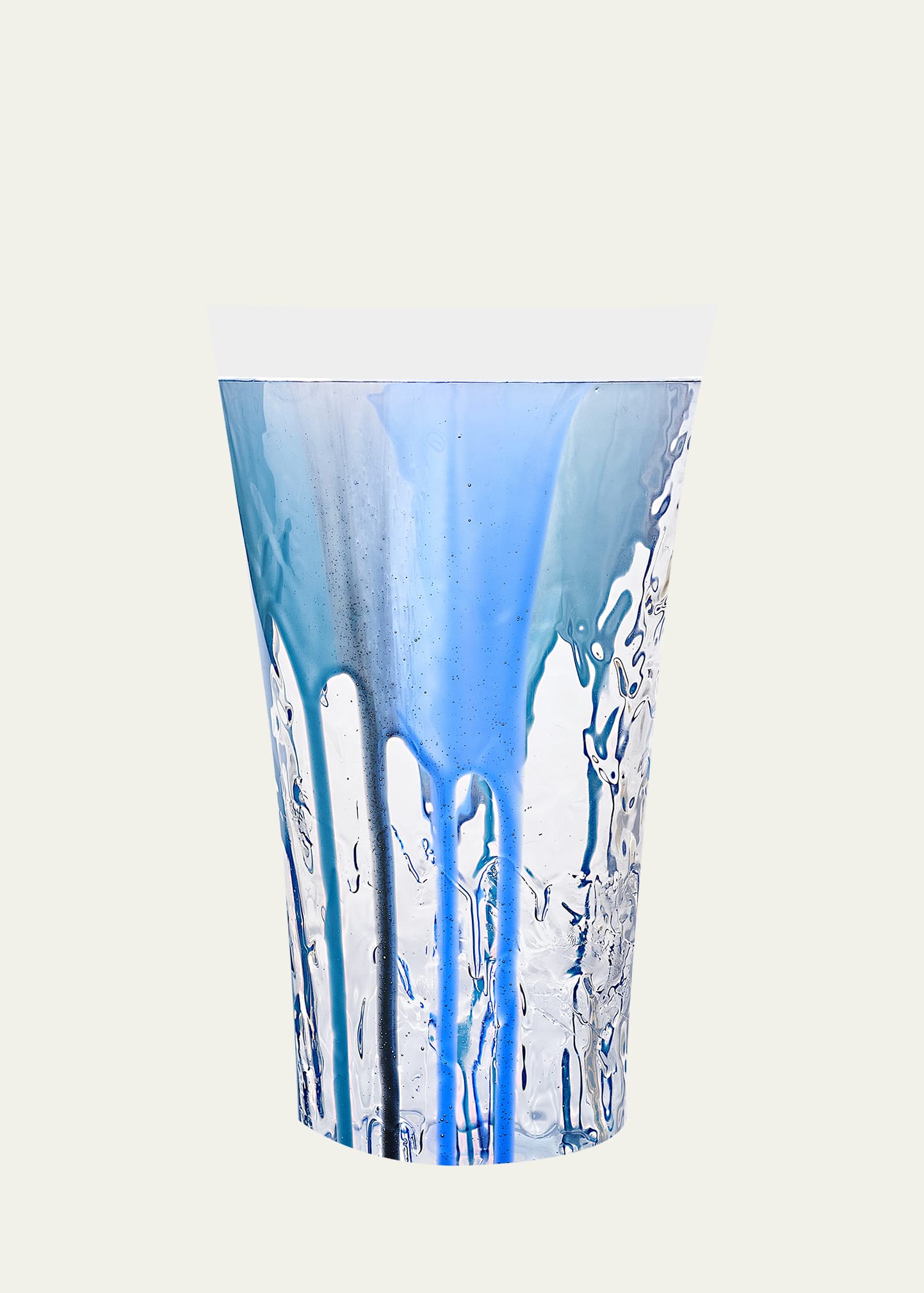 Alessandro Ciffo Murano 5.0 Crystal Color Extra-small Vase In Blue
