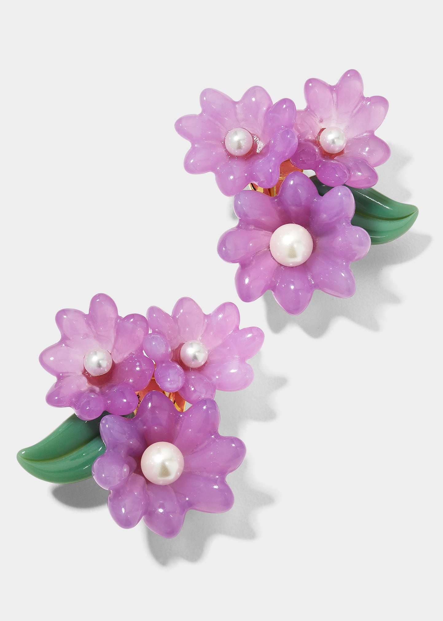 Lele Sadoughi Petunia Bouquet Clip-On Earrings | Smart Closet