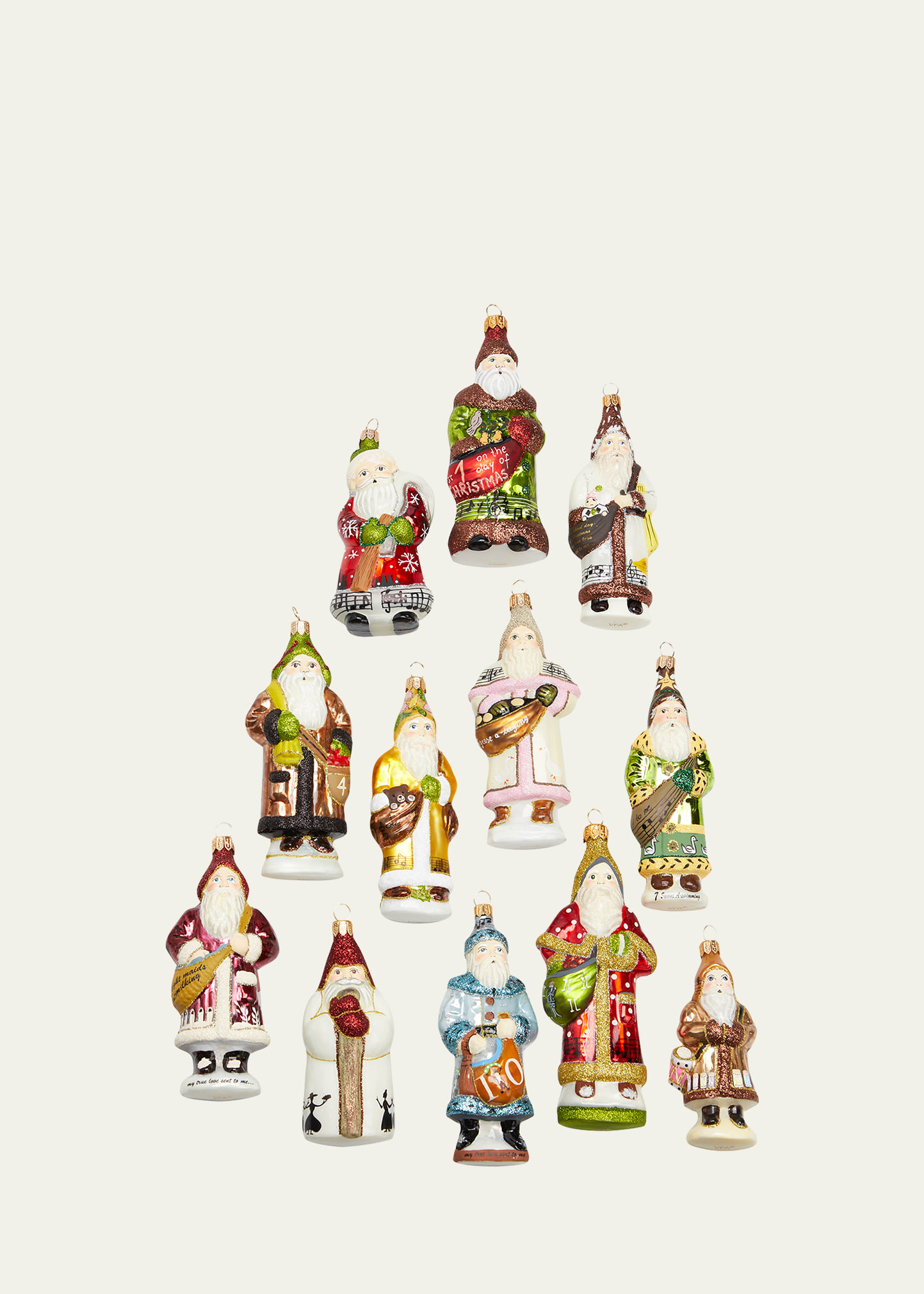 Vaillancourt Folk Art 12 Days Of Christmas Ornament Box Set, Set Of 12