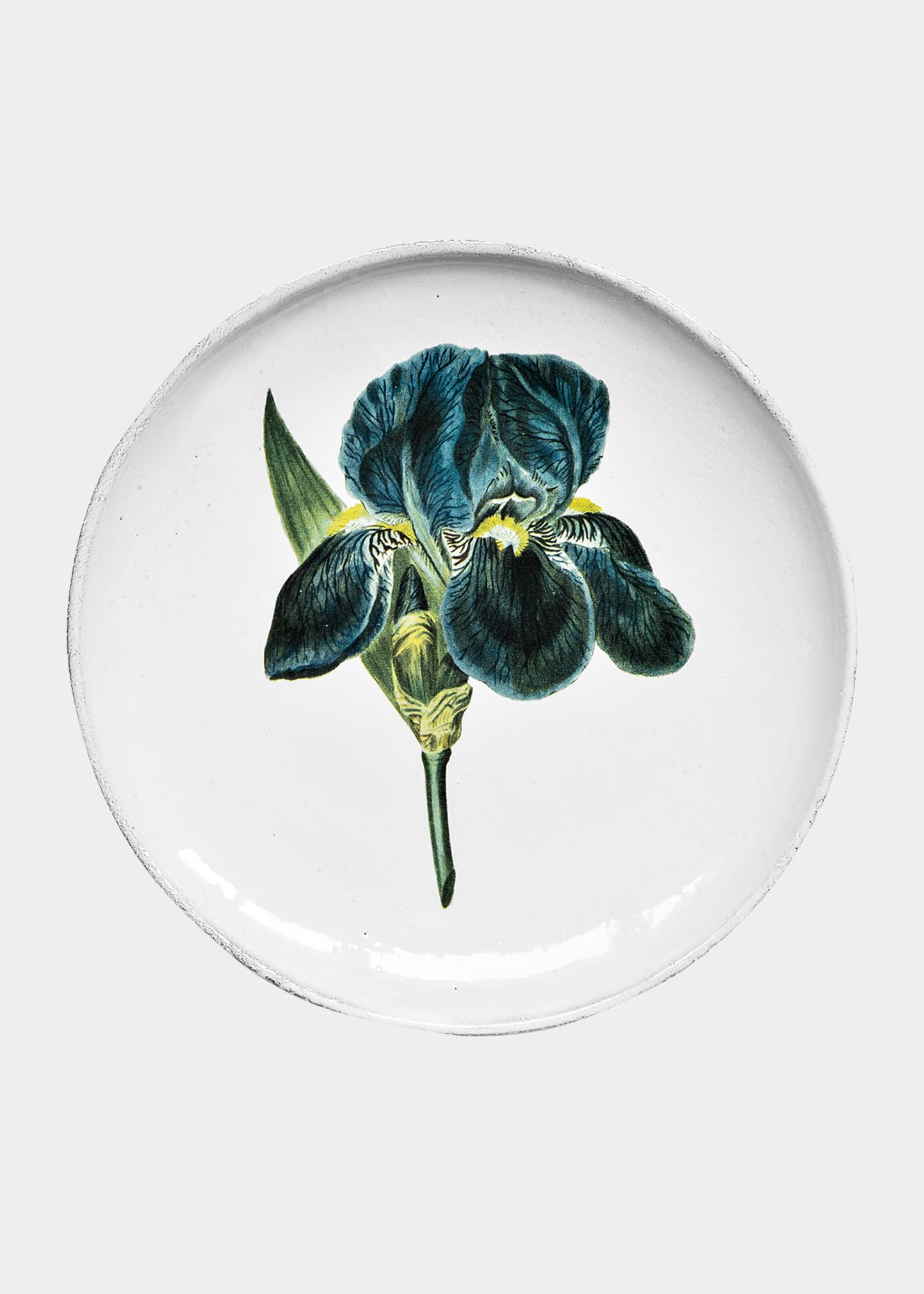x John Derian Blue Flower Dinner Plate