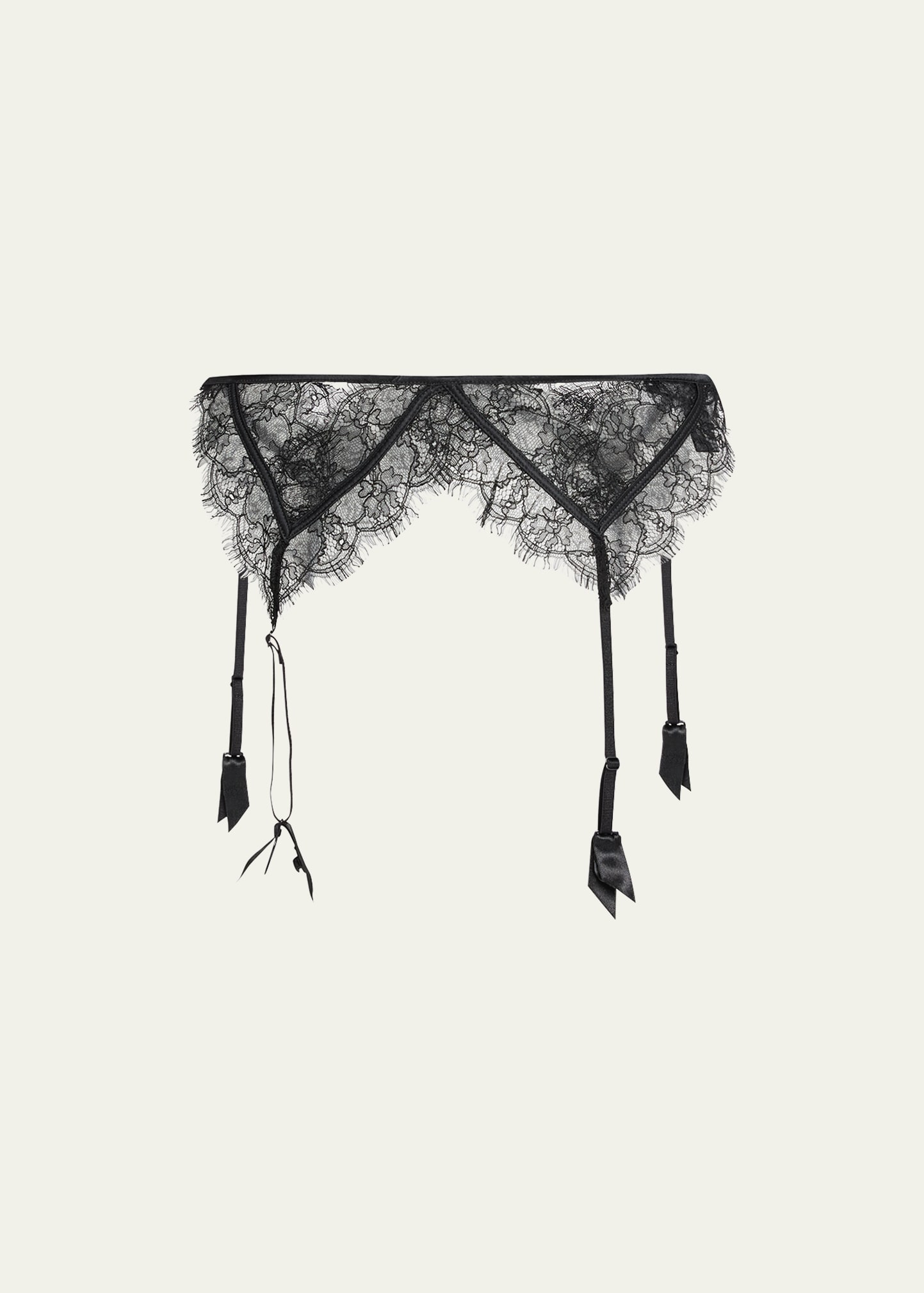 Scalloped Lace Garter Belt