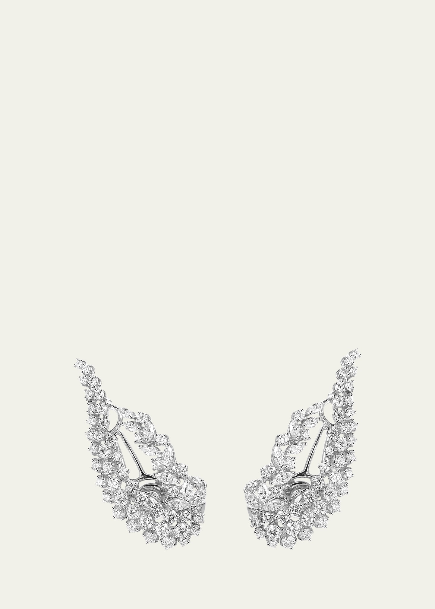 Diamond Wing Earrings